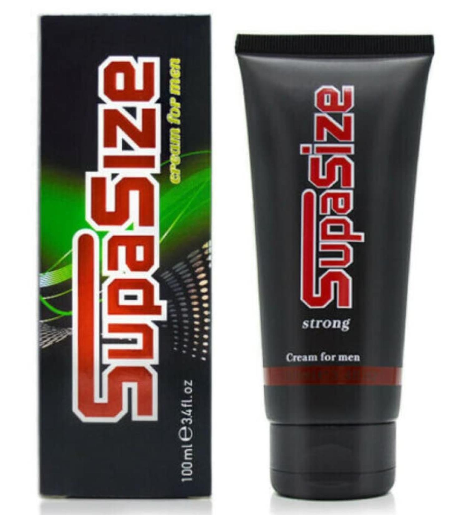 SUPASIZE Original | Moisturizing Body Gel Gold for Men - 1.69 Fl Oz | 100ml Cream (Pack of 1) - Buy Online on GoSupps.com