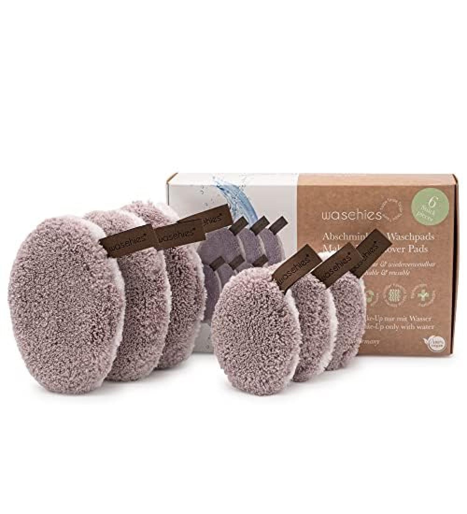 Washable Slip & Cleaning Pads - Reusable Hypoallergenic Super Soft - Taupe Mini Edition (6 Pack) - Skin-Friendly Pore Deep Cleaning with Water - Buy Online on GoSupps.com