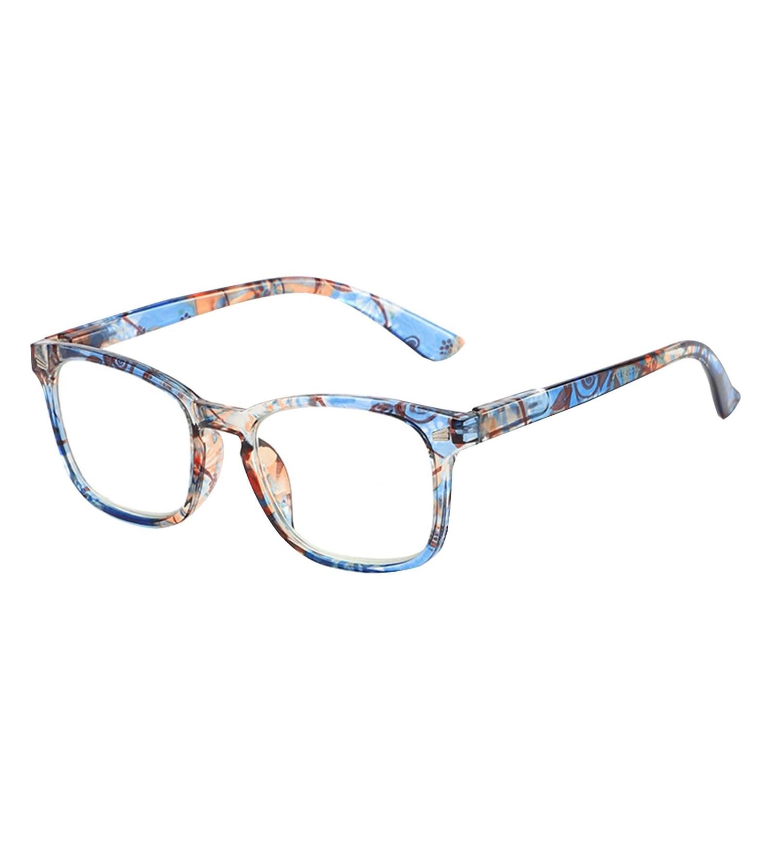 Kyaoayo Anti-Blue Reading Glasses for Men & Women | High-Quality Retro Rectangular Design | Comfortable Spring Hinges | 3 Diopters Super Reading Aid - Buy Online on GoSupps.com