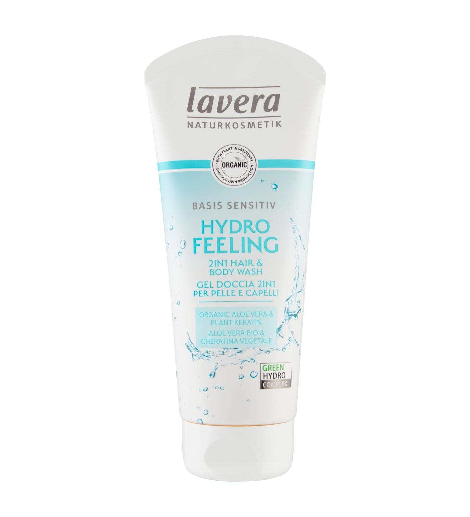 lavera Hydro Feeling 2in1 Hair and Body Wash Vegan Organic Skin Care Natural & Innovative Cosmetics 200ml - Buy Online on GoSupps.com