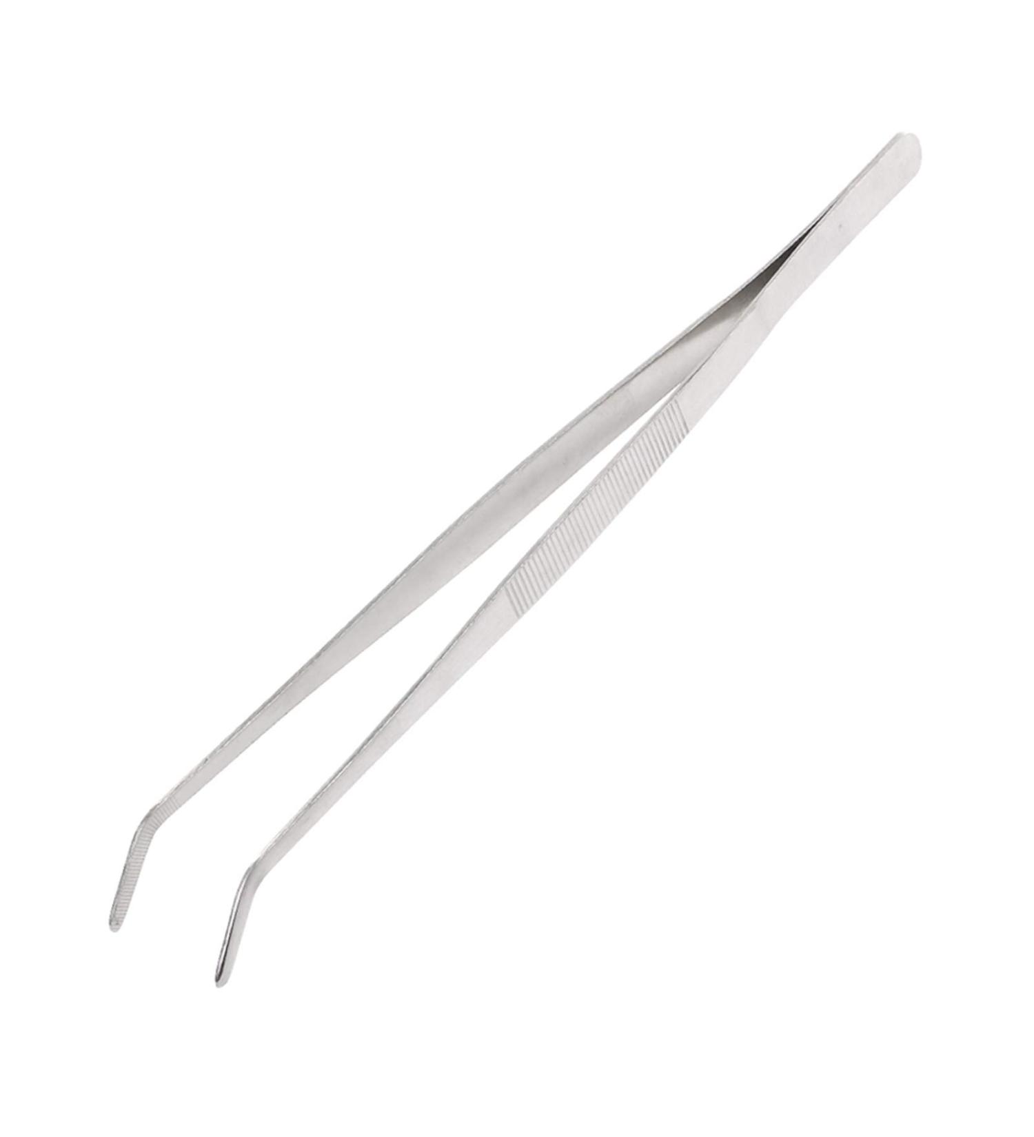 12 Inch Tweezers Stainless Steel Curved Serrated Tip  Multipurpose Handle Cooking Tweezer Tongs  Reptile Feeding Precision Aquascaping  Repairing Garden Craft Tool Curved Tip - 12 - Buy Online on GoSupps.com