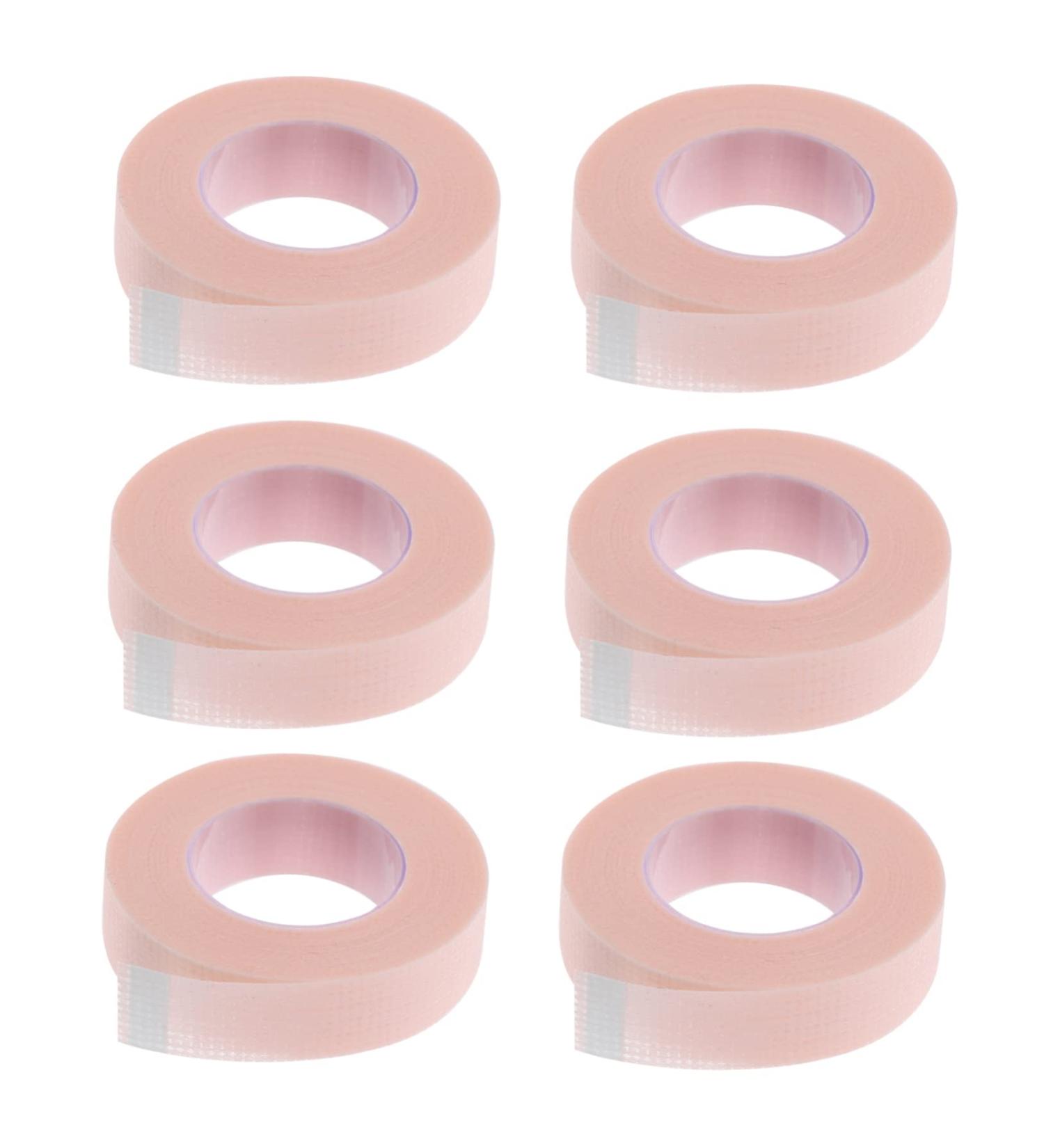 FRCOLOR 6 Rolls Eyelash Tape - Medical Fabric Tapes for Lash Extensions Under Eye Patches & Nail Packaging - Shop Now for Quality & Durability - Buy Online on GoSupps.com