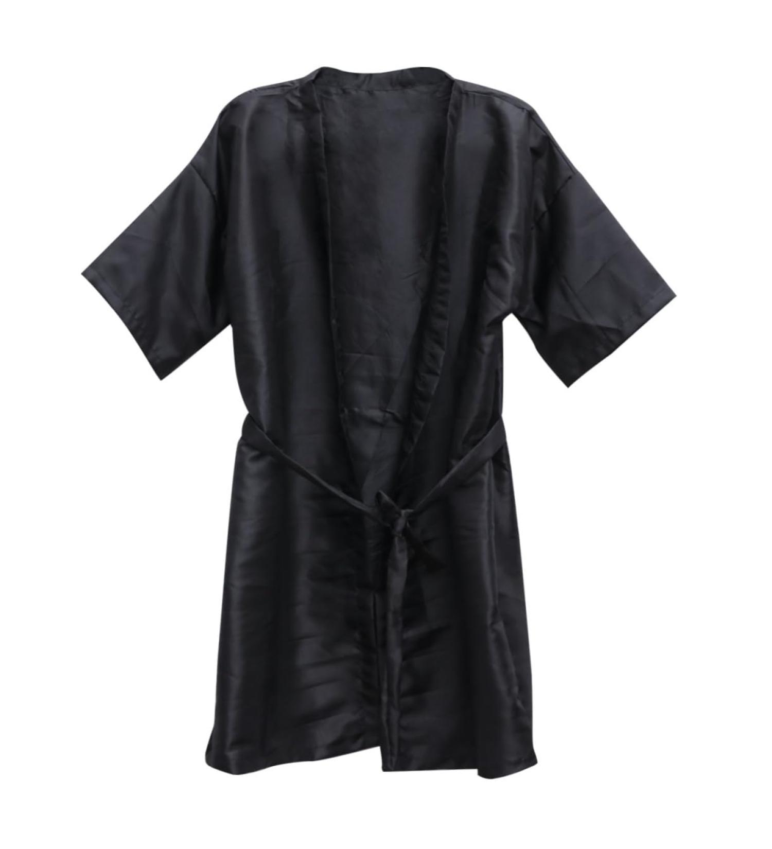 Didiseaon Womens Coat Cape Womens Work Clothes Pajamas for Men Salon Client Smock Work Dress for Women Womens Night Gown Black Kimonos for Women Hair Color Robe Woman Face Apron - Buy Online on GoSupps.com