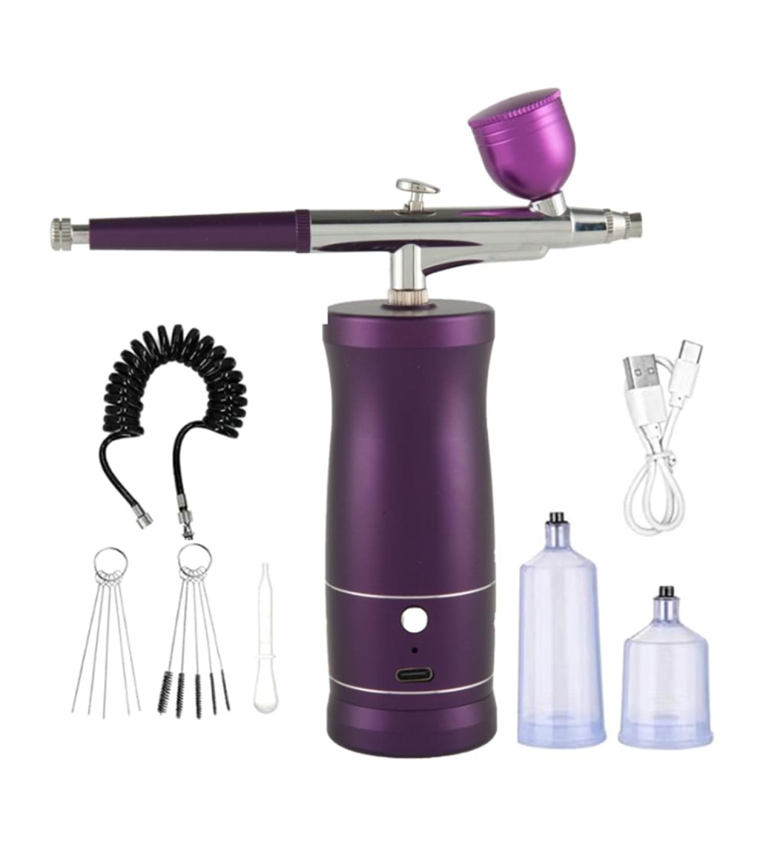 Tovmekdjn Airbrush Kit Handheld Rechargeable Airbrush Compressor Airbrush Set Portable for Nail Art Barber Makeup Cake Easy Install Easy to Use - Buy Online on GoSupps.com