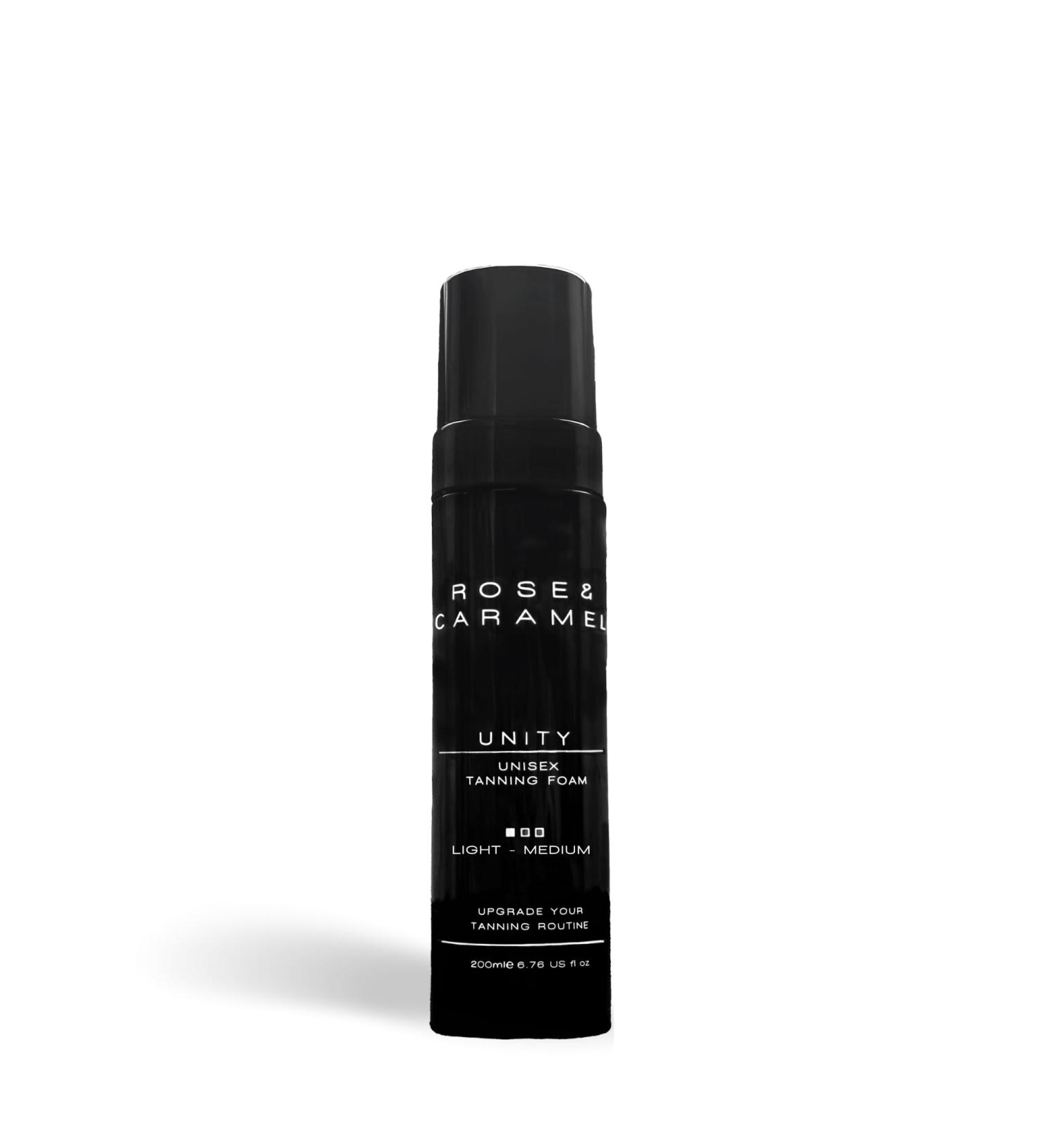 Rose & Caramel Unity Unisex Self Tanning Mousse - Light to Medium | Long-Lasting Natural Color - Buy Online on GoSupps.com