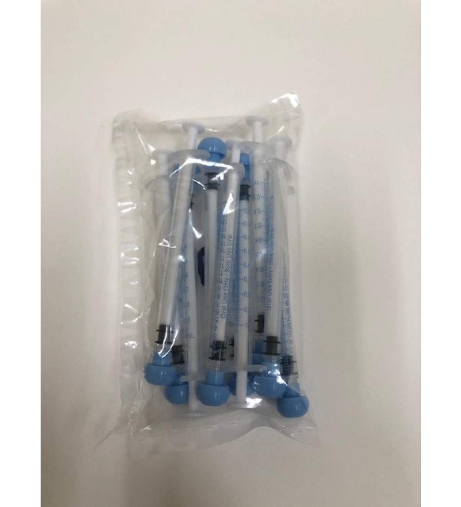 Easy Glide 1ml 1cc Oral Syringe Luer Slip Caps Included Great for Oral Medicine and Home Care 10 Count