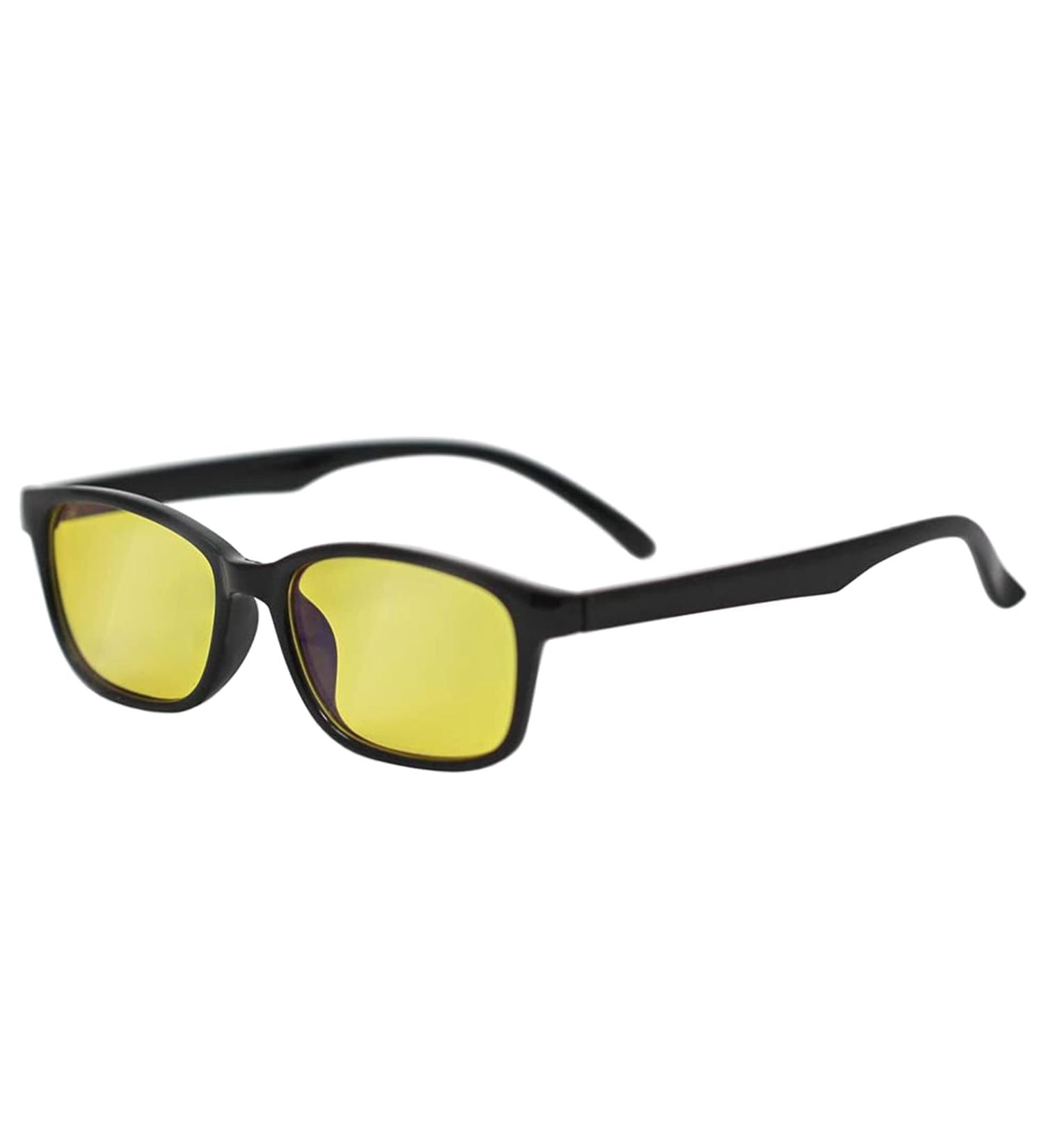 Bluelight Gaming Glasses - Amber Blue Light Blocking Glasses for Men & Women | Night Driving Protection from Strain & Fatigue - Buy Online on GoSupps.com
