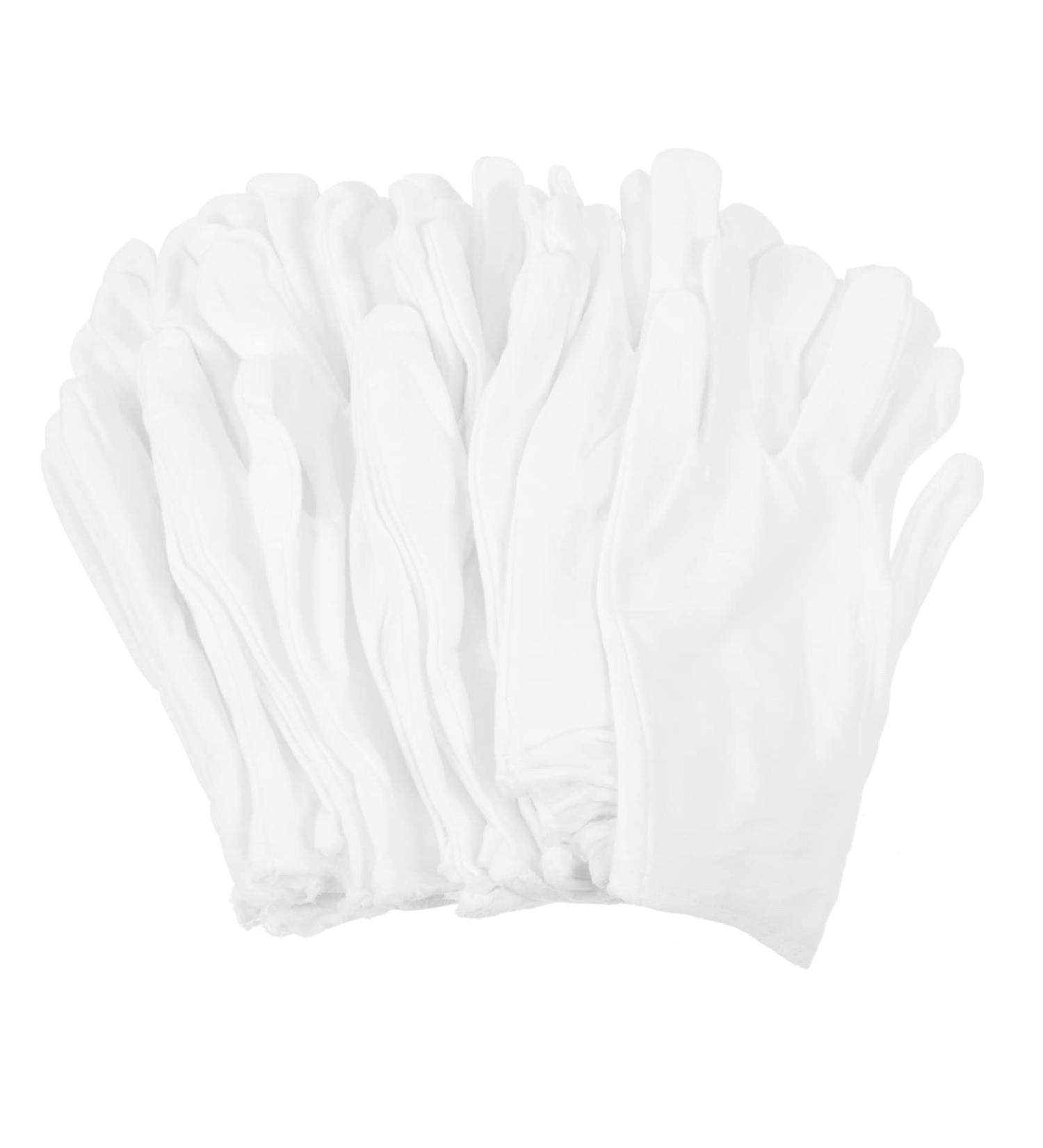 FOMIYES 12 Pairs Washable Cotton Gloves White Inspection Gloves Jewelry Cotton Gloves White Gloves Men Moisturizing Gloves for Dry Hands Gloves for Jewelry Inspection Supplies Watch Miss 21x11x7cm - Buy Online on GoSupps.com