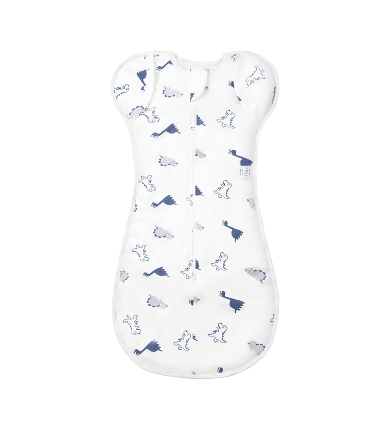 Duomiaomiao Baby Transition Swaddle Blanket Sleeping Bag | Arms Up | Cotton | Dinosaur Design | 0-6 Months - Buy Online on GoSupps.com