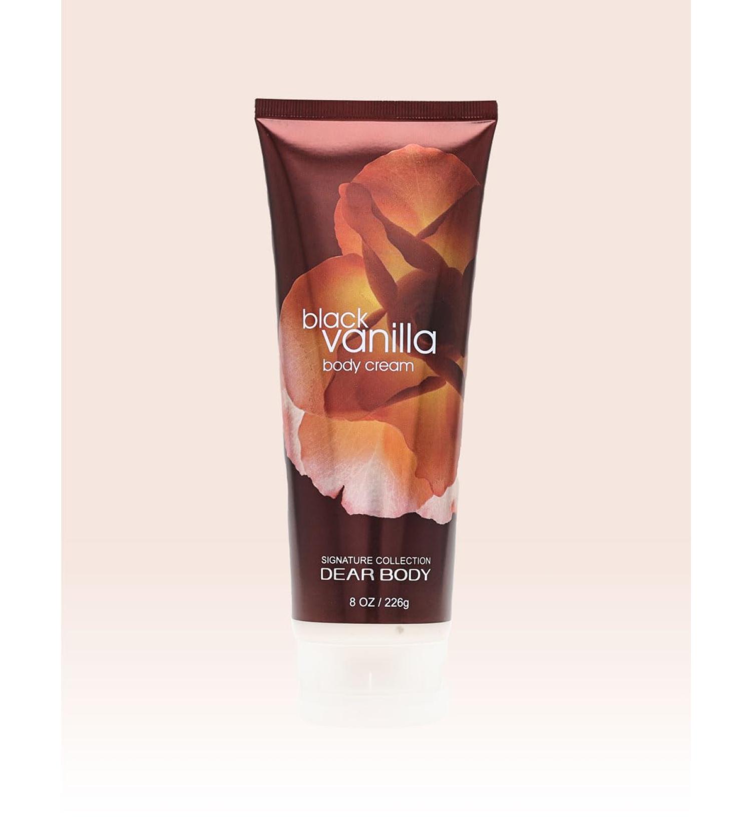 Body Butter Mousse for Women 8 oz / 226 g Hydrating & Nourishing Whipped Body Cream Non-Greasy Daily Body Glaze & Skin Moisturizer with Almond Plum Jasmine & Vanilla (Black Vanilla) Black Vanilla 8 Fl Oz (Pack of 1)