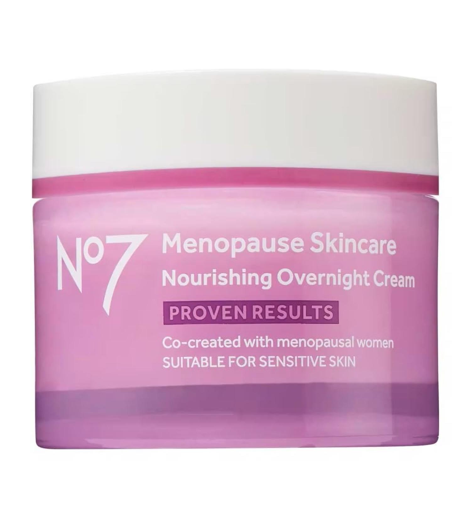 No7 Menopause Skincare Nourishing Night Cream 50ml - Buy Online on GoSupps.com