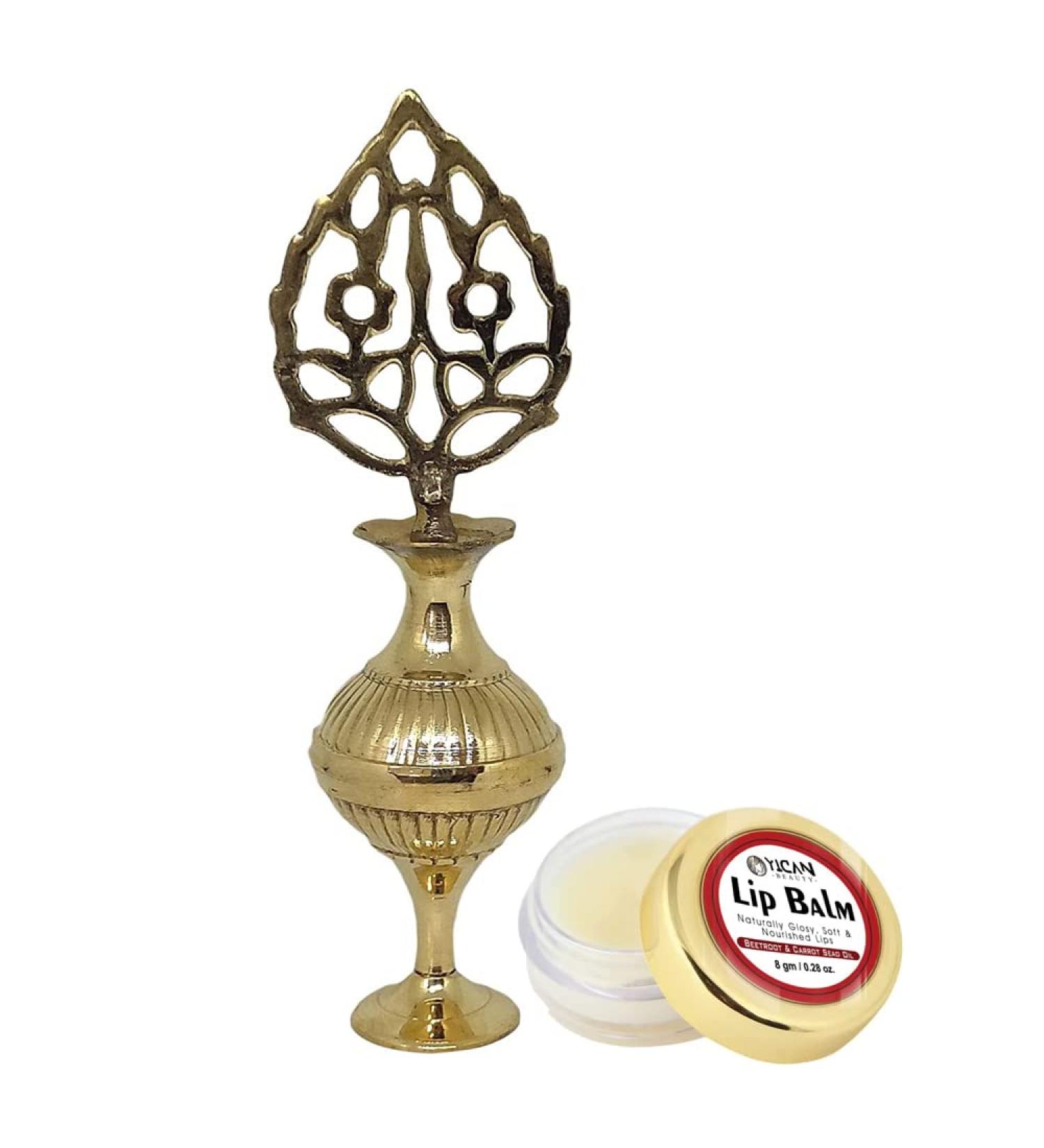 Islamic Brass Surmadani Antique Bottle Hand Pot for Women Accessories - Vintage Engraved Crafted for Wedding Party - 5 Inch, Pack of 1 - Buy Online on GoSupps.com