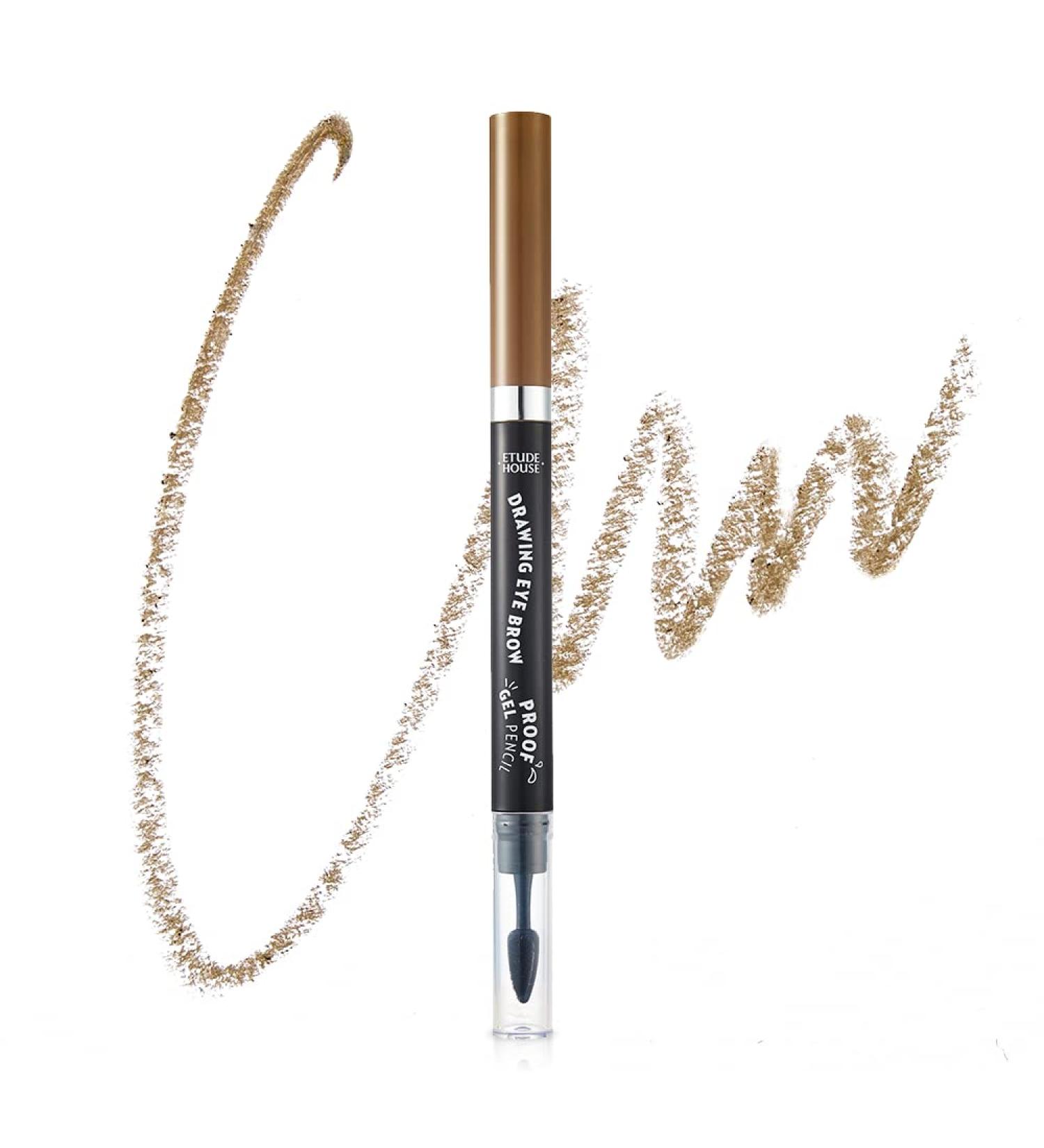 ETUDE Drawing Eye Brow Proof Gel Pencil - #02 Natural Brown | Waterproof & Long-Lasting Eyebrow Pencil | K-Beauty Makeup - Buy Online on GoSupps.com