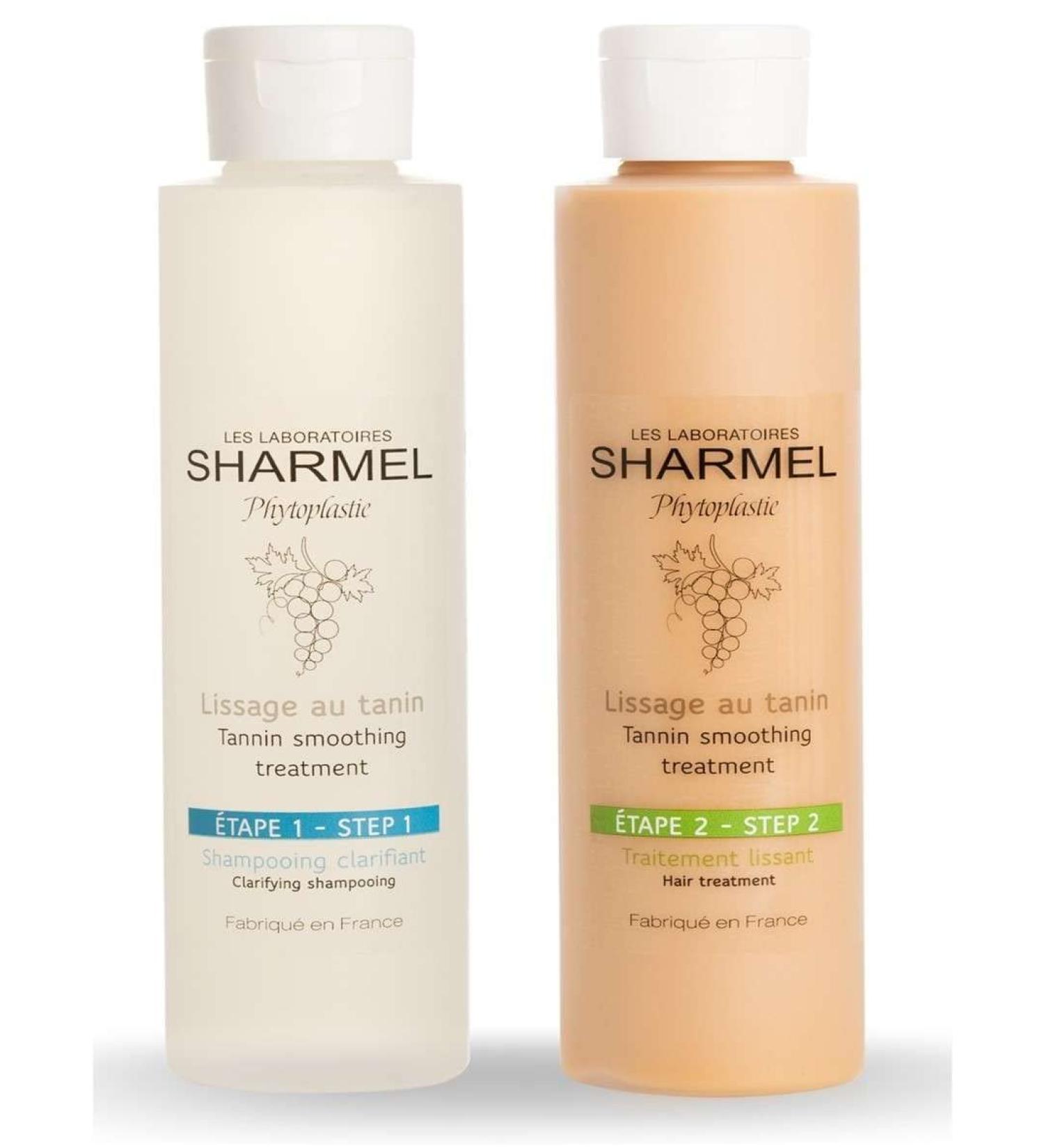 Tannin Straightening Kit - Sharmel - Made in France - Enriched with grape extract Polyphenol (Straightening Kit 2x150mL) - Buy Online on GoSupps.com