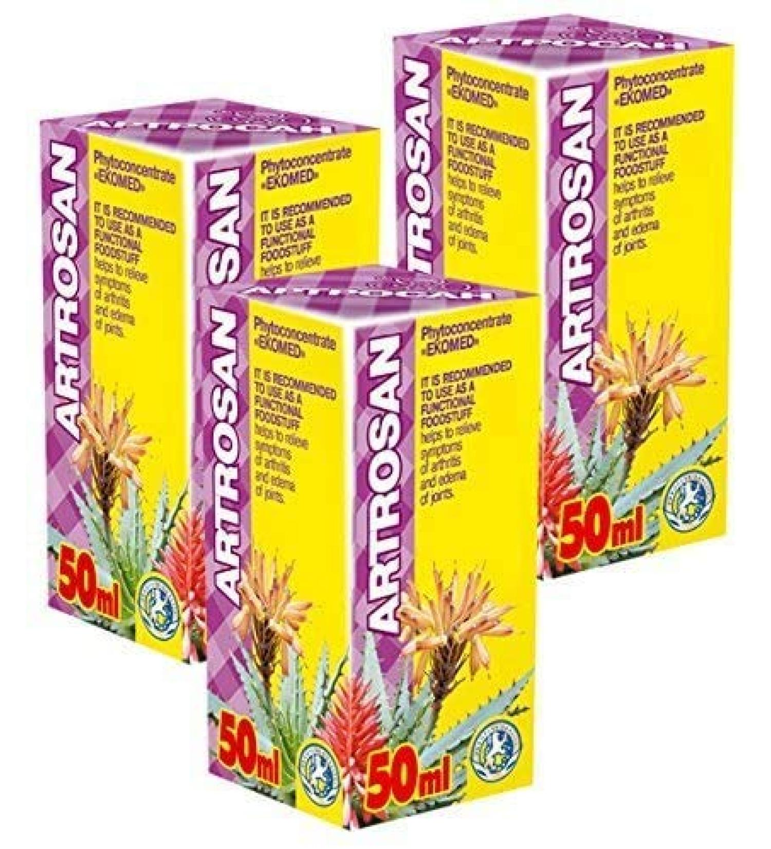 Artrosan Phyto Concentr Pack de 3 Cours de 21 jours - Extraits naturels de plantes avec propolis - Soulagement des douleurs articulaires et musculaires - Arthrite - Arthrose - Anti-inflammatoire
