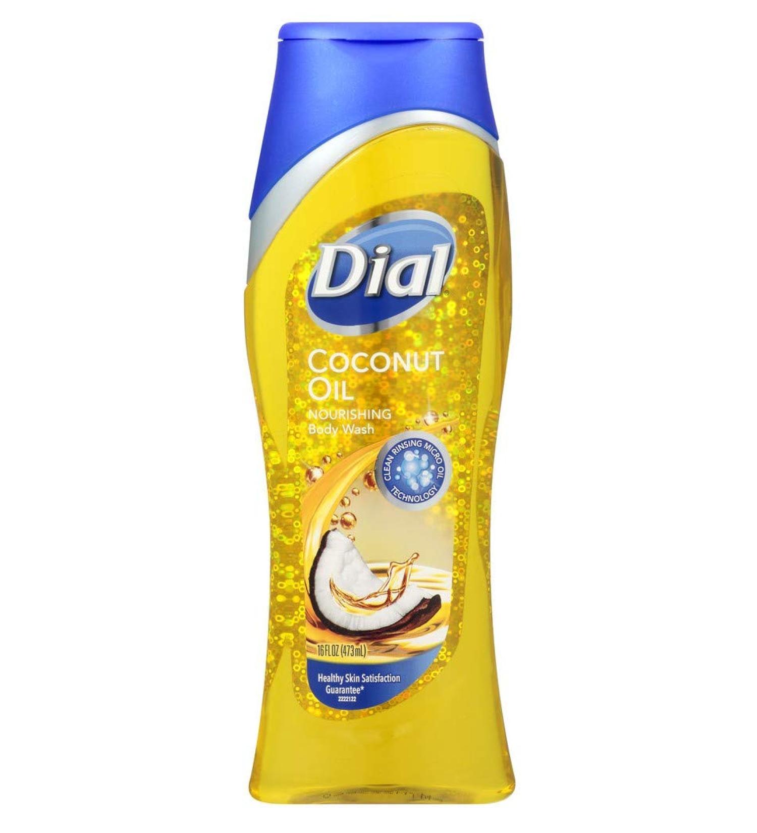 Dial Body Wash Coconut Oil 16 Ounce Nourishing (473ml) (Pack of 2)