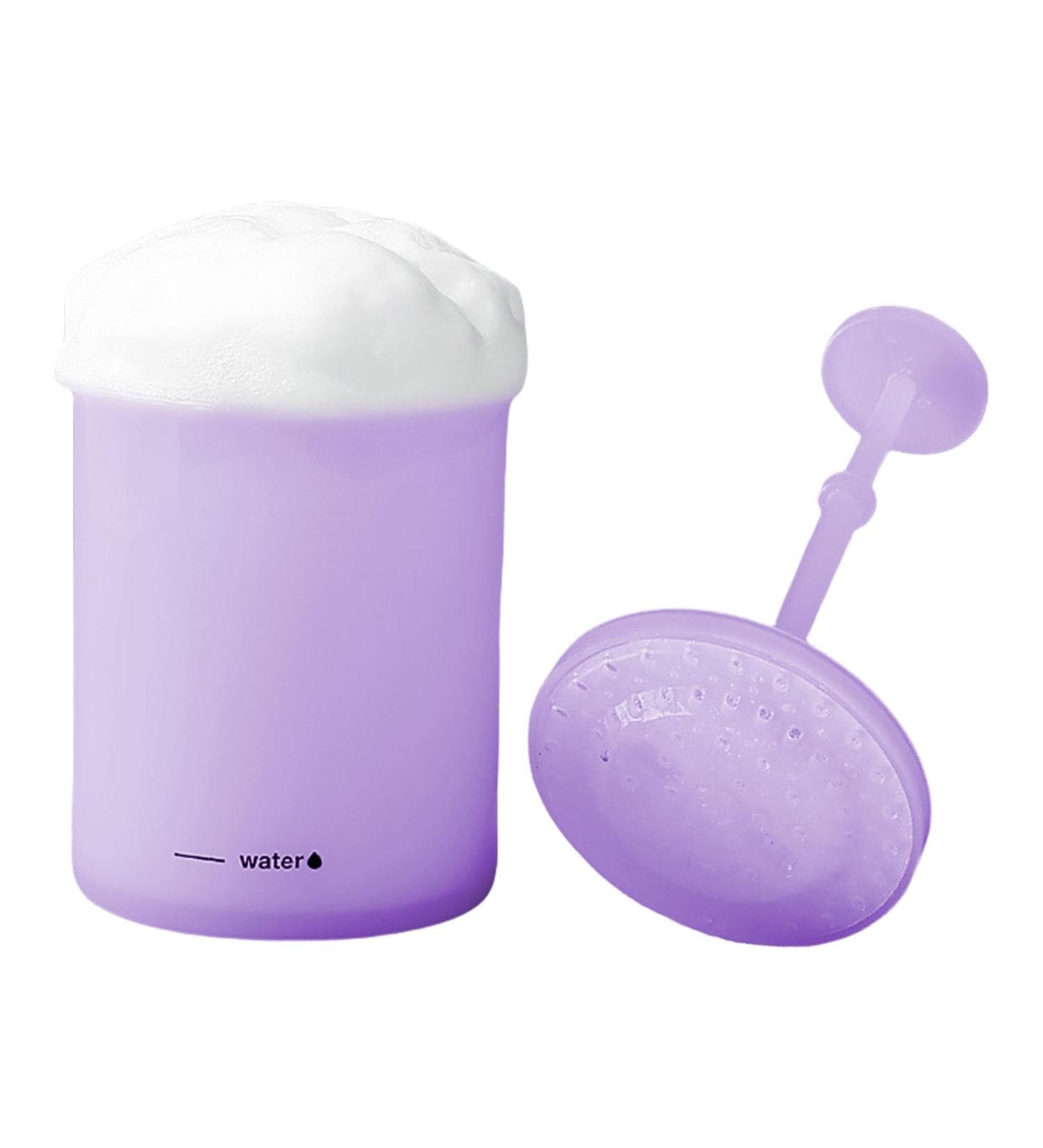 Soap Foamer - Portable Manual Face Cleanser Foaming Bottle - Skincare Cleansing Foaming Maker Cleanser Foam Maker Facial Cleansing Tool for Women Purple - Buy Online on GoSupps.com