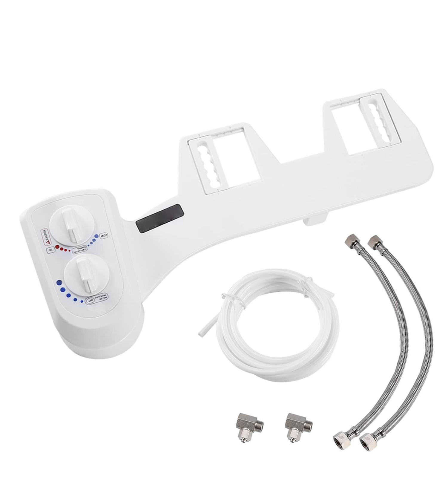 Intelligent Toilet Bidet Set - Self-Cleaning Non-Electric Double Rotary Knob Toilet Accessories | G1/2 Attachment - Buy Online on GoSupps.com