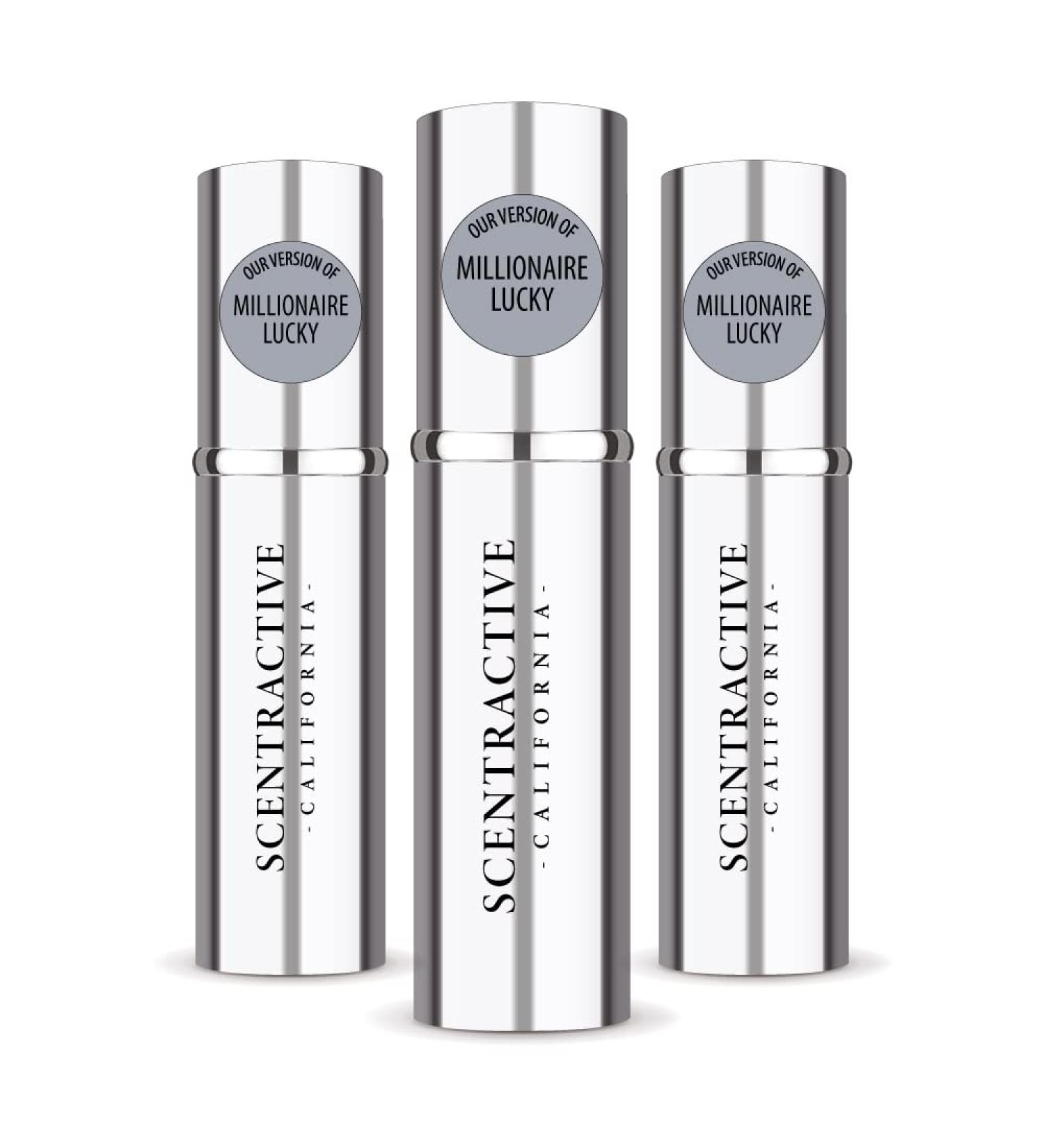 CA Perfume Impression of Paco R. Millionaire Lucky For Men Replica Version Fragrance Dupes Concentrated Long Lasting Eau de Parfum Spray Refillable Atomizer Bottle 0.17 Fl Oz/5ml-X3 PACO R. MILLIONAIRE LUCKY IMPRESSION 0.51 Fl Oz (Pack of 1) - Buy Online on GoSupps.com