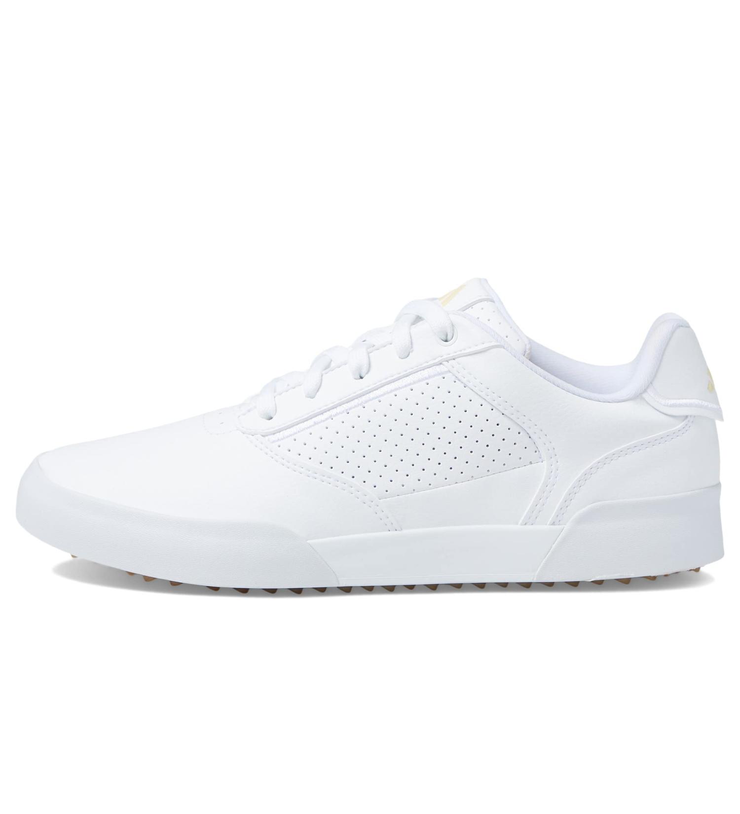 adidas Women's Retrocross Golf Shoe 8 - Ftwr White/Sand Strata/Gum 3 - Buy Online on GoSupps.com