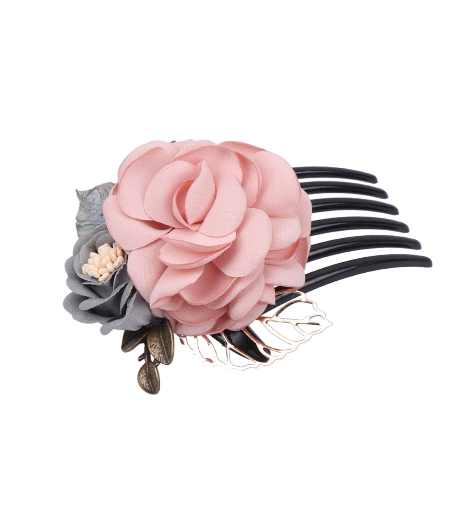 Didiseaon Hair Stick Wedding Hair Clip Combs for Women Bridal Side Combs Flower Hair Accessories Flower Hair Clips for Women Hair Accessories for Women Hair Insert Comb Grace Hair Comb Miss - Buy Online on GoSupps.com