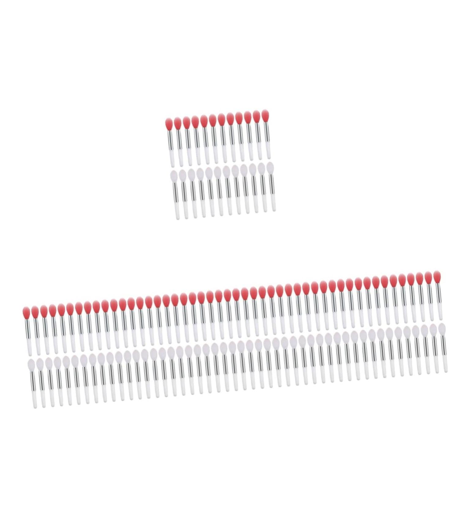 120 Pcs Translucent Lip Balm Brush - Silicone Lip Mask Applicator & Lipstick Brush - Portable Makeup Tools for Women - Buy Online on GoSupps.com