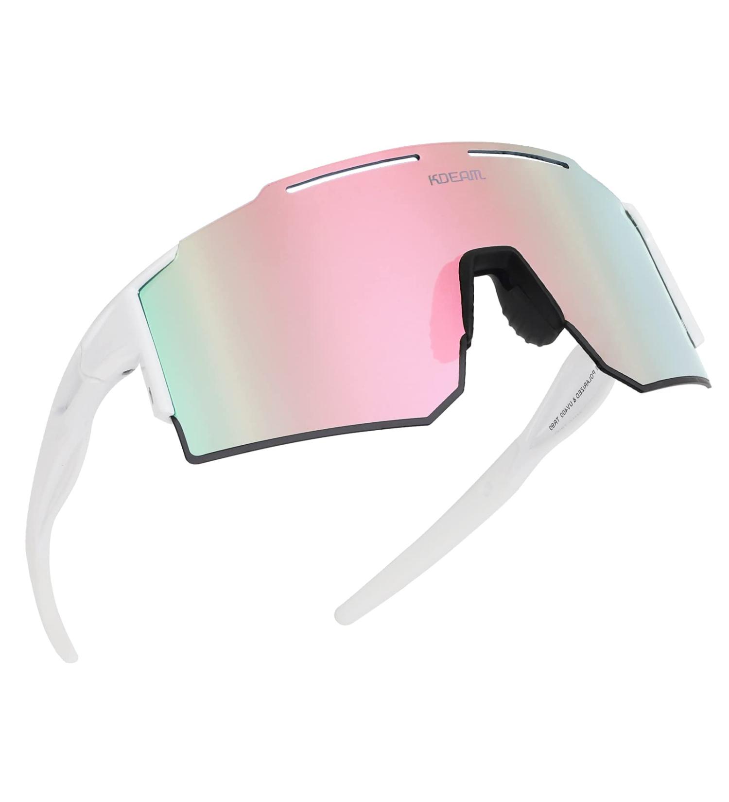 ZEMFAY Polarized Sports Sunglasses UV400 for Men and Women - Ideal for Cycling, Driving, Running & Golf - Windproof Goggles - C10 - Buy Online on GoSupps.com