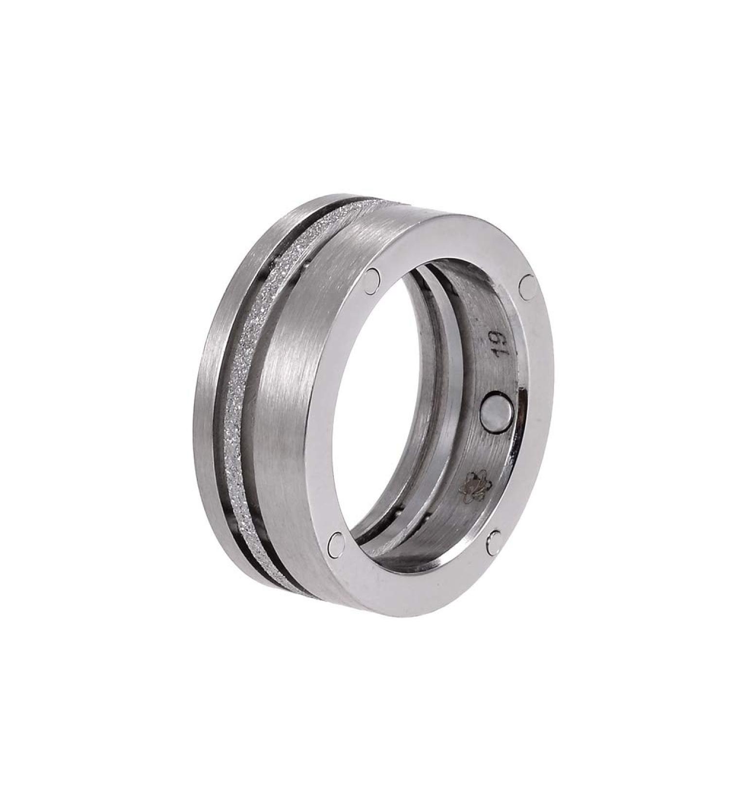 Pure Decide Energetix 4you 219 Degree Magnetic Ring Solid inner ring such as diamond dust magnetix technical vintage fashion ring size 16 to 22