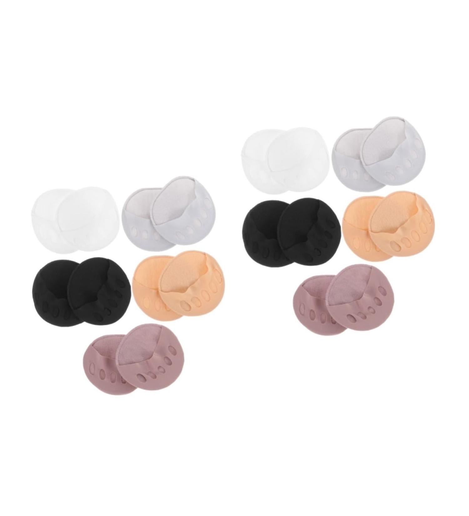 FRCOLOR 10 Pairs Invisible Five Toe Socks Half Socks Women Forefoot Socks Women Toe Socks High Heel Socks Non Skid Socks Invisible Forefoot Socks Non Shoe Grips Cotton Bottom Women's Socks - Buy Online on GoSupps.com