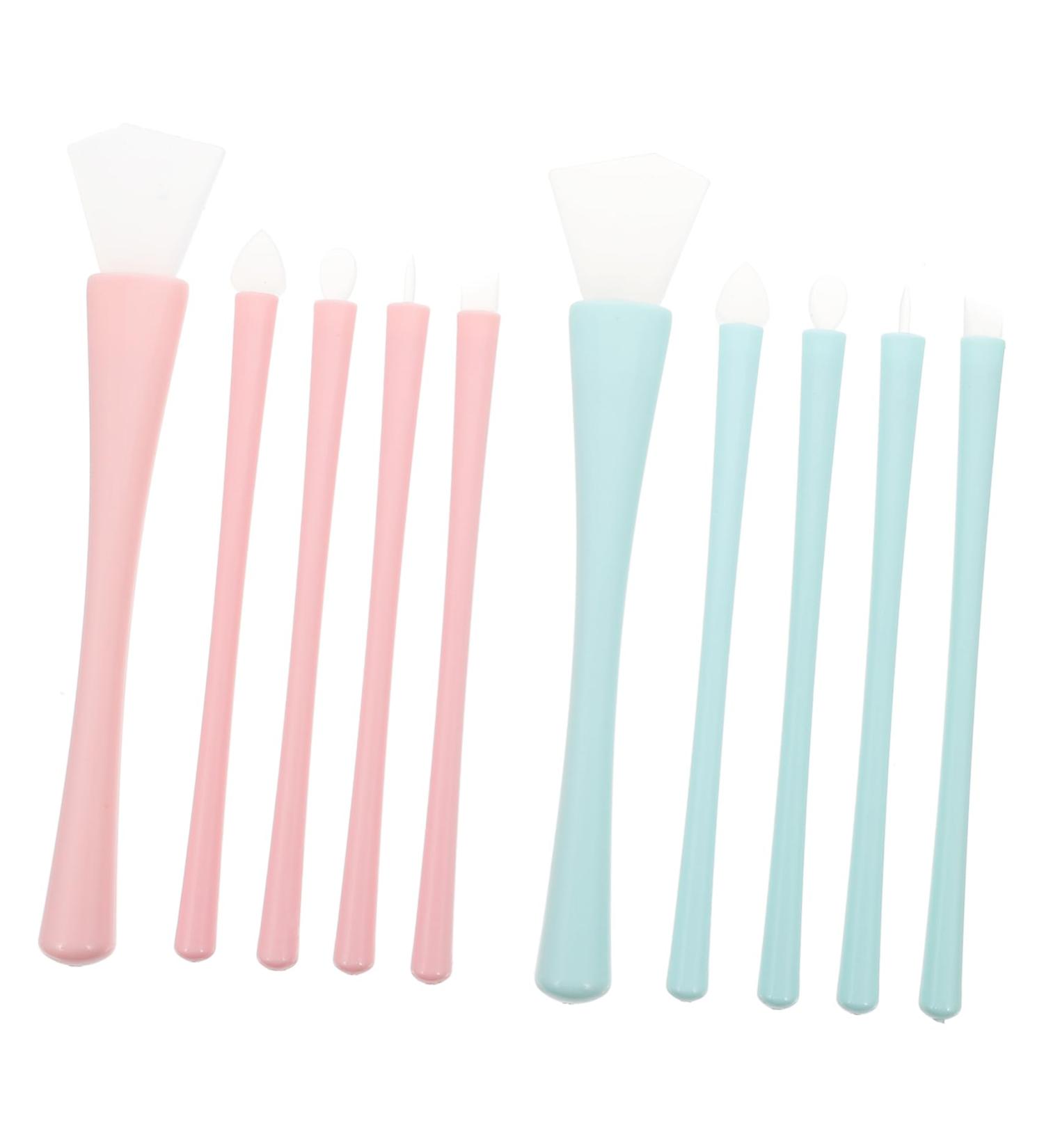 Ipetboom 2 Sets Silicone Makeup Brush Lip Skincare Brush for Mud Eye Makeup Applicator Silicone Facial Mask Brush Eyeliner Applicator Silica Gel Eyeliner Brush Lips - Buy Online on GoSupps.com