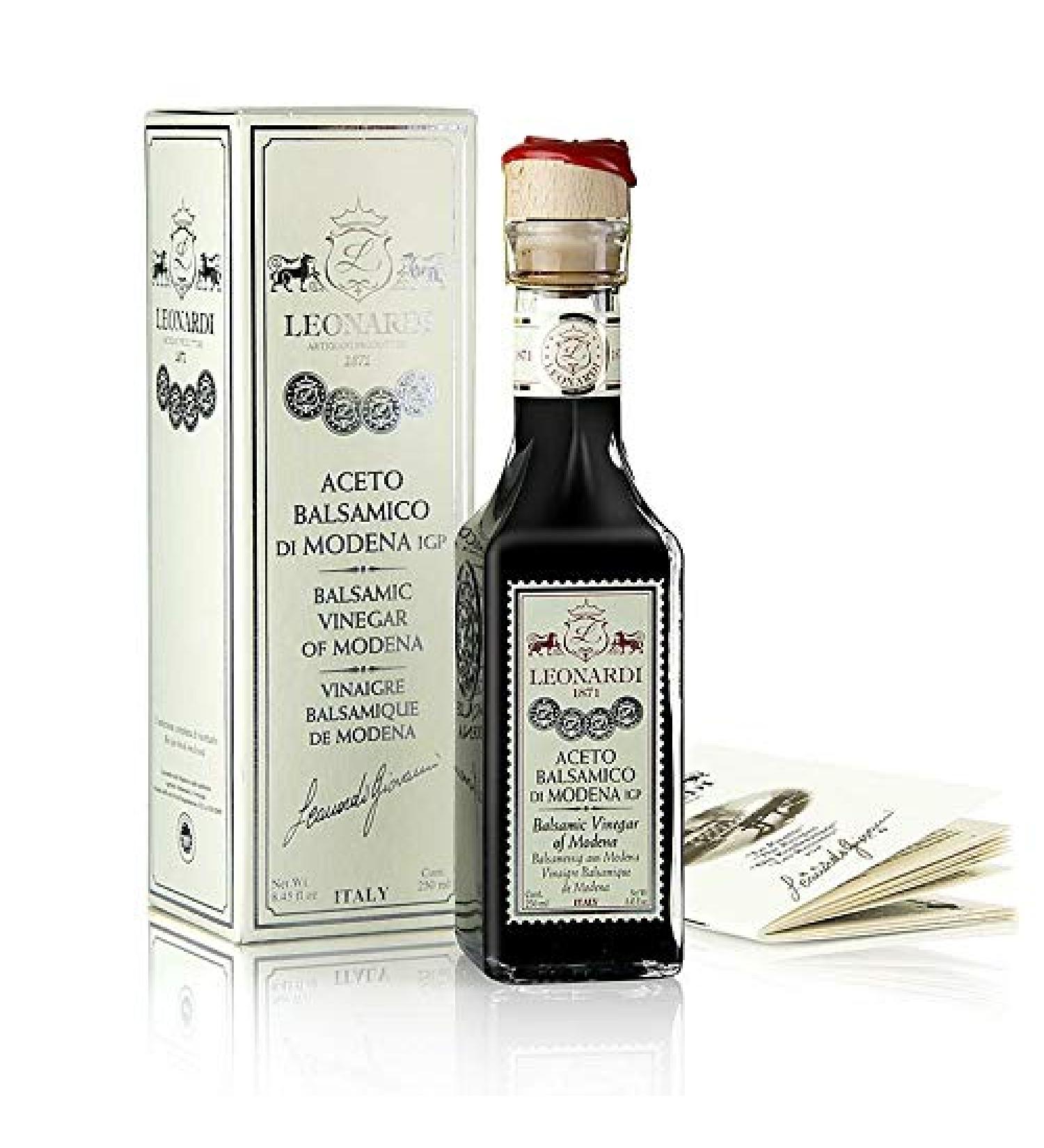 Agricultural Company Leonardi Balsamic Vinegar of Modena PGI Stamp 8 jars 250 ml