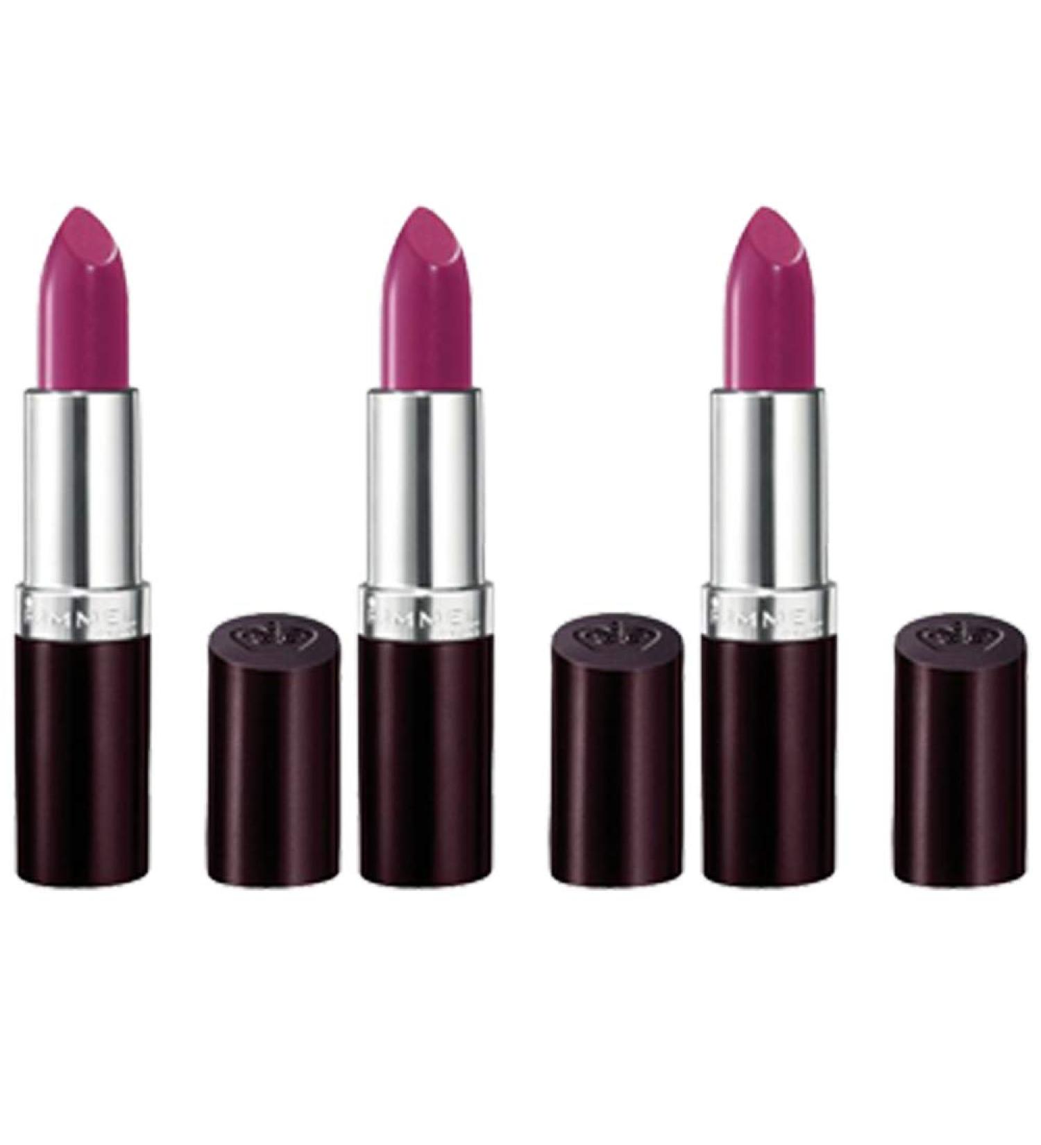(3 Pack) RIMMEL LONDON Lasting Finish Intense Wear Lipstick - Amethyst Shimmer - Long-Lasting Lip Color - Buy Online on GoSupps.com