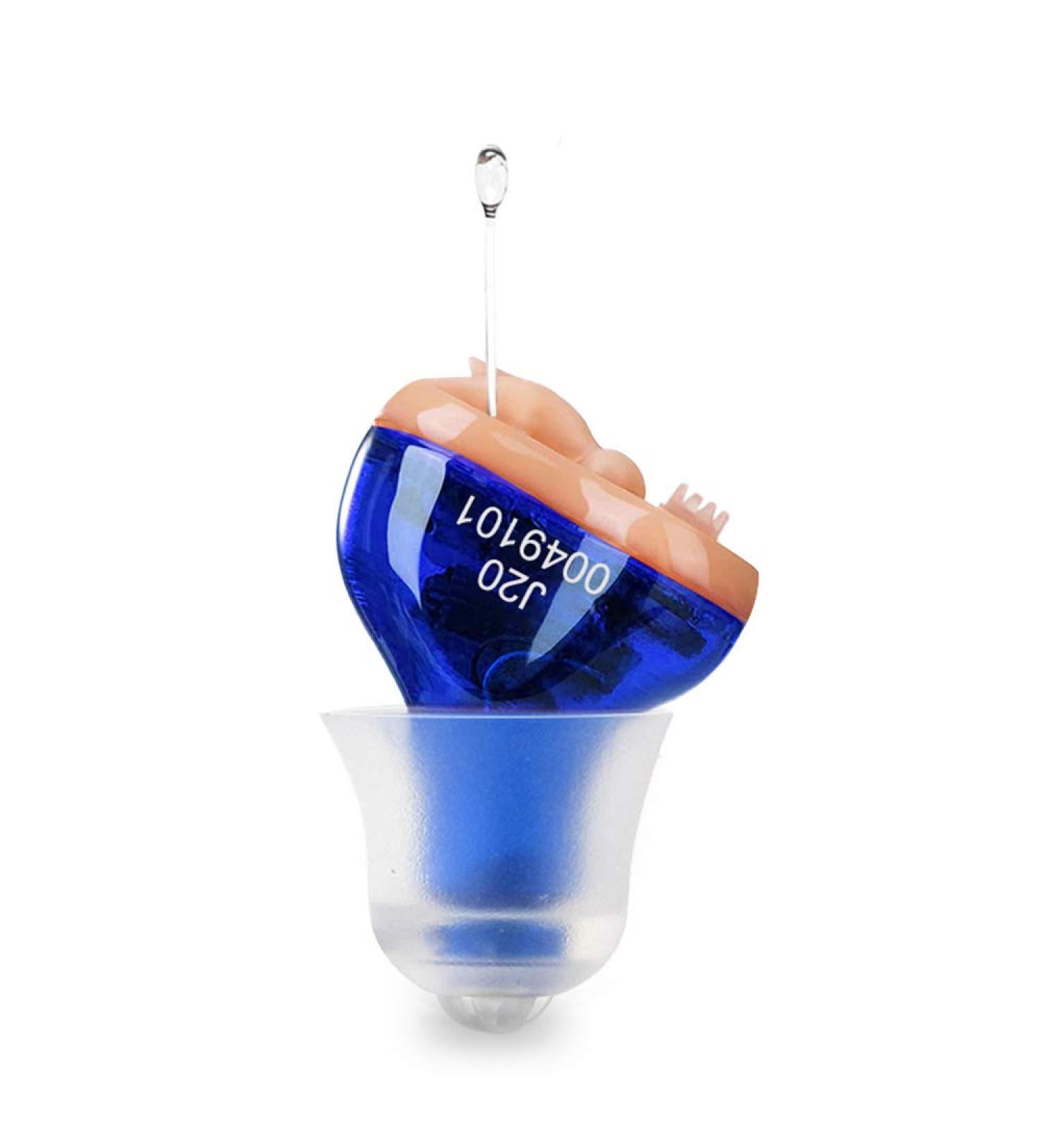 IncenSonic Mini Sound Amplifier Ear Enhancer, Blue (Left) - Noise Reduction, Speech Enhancement, Feedback Cancellation - Ideal for Adults - Buy Online on GoSupps.com