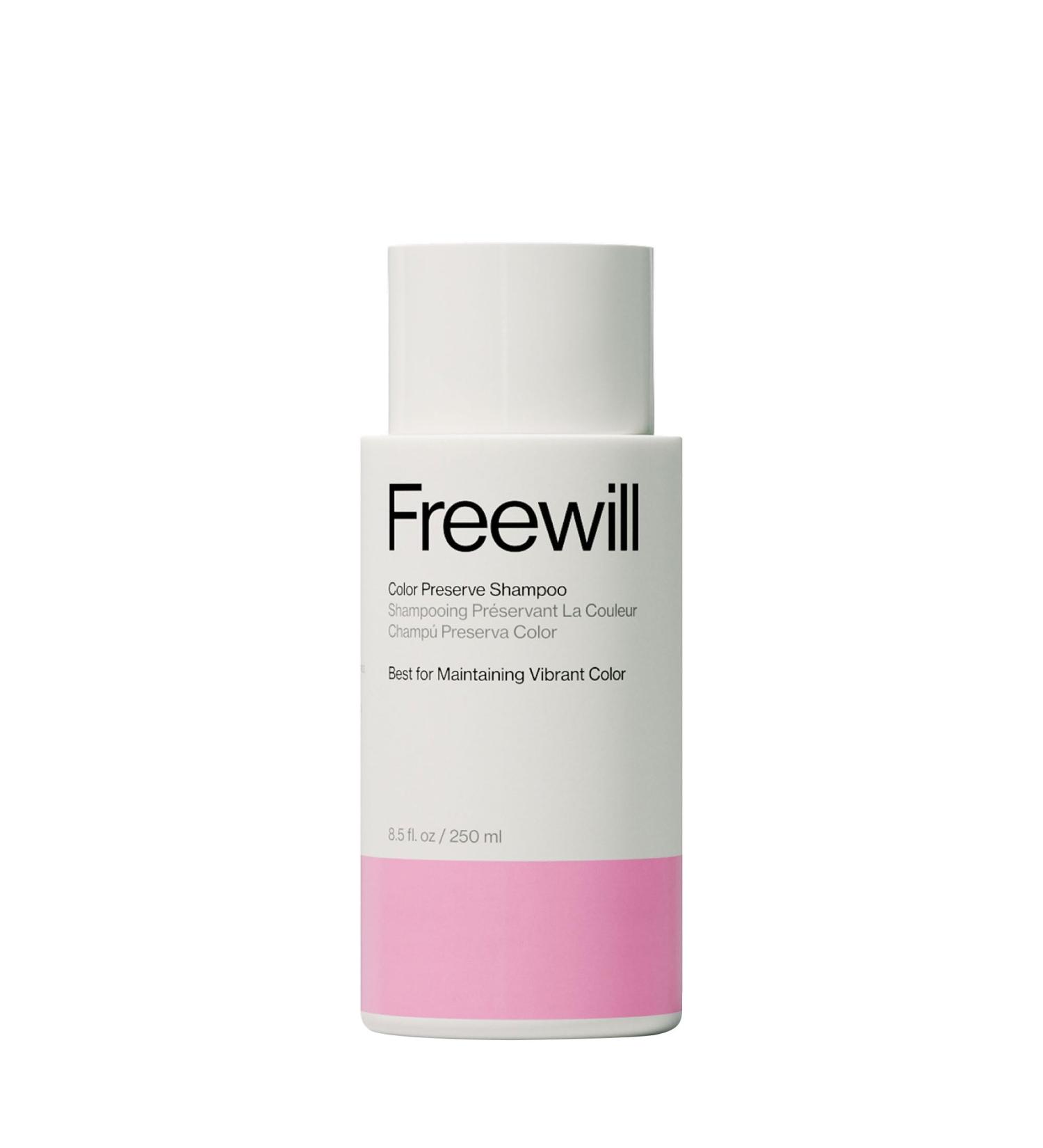 Freewill Color Preserve Shampoo - Gentle Moisturizing & Nourishing for Color-Treated Hair | 8.5 oz Color Protect Formula to Fight Fade & Enhance Vibrancy - Buy Online on GoSupps.com