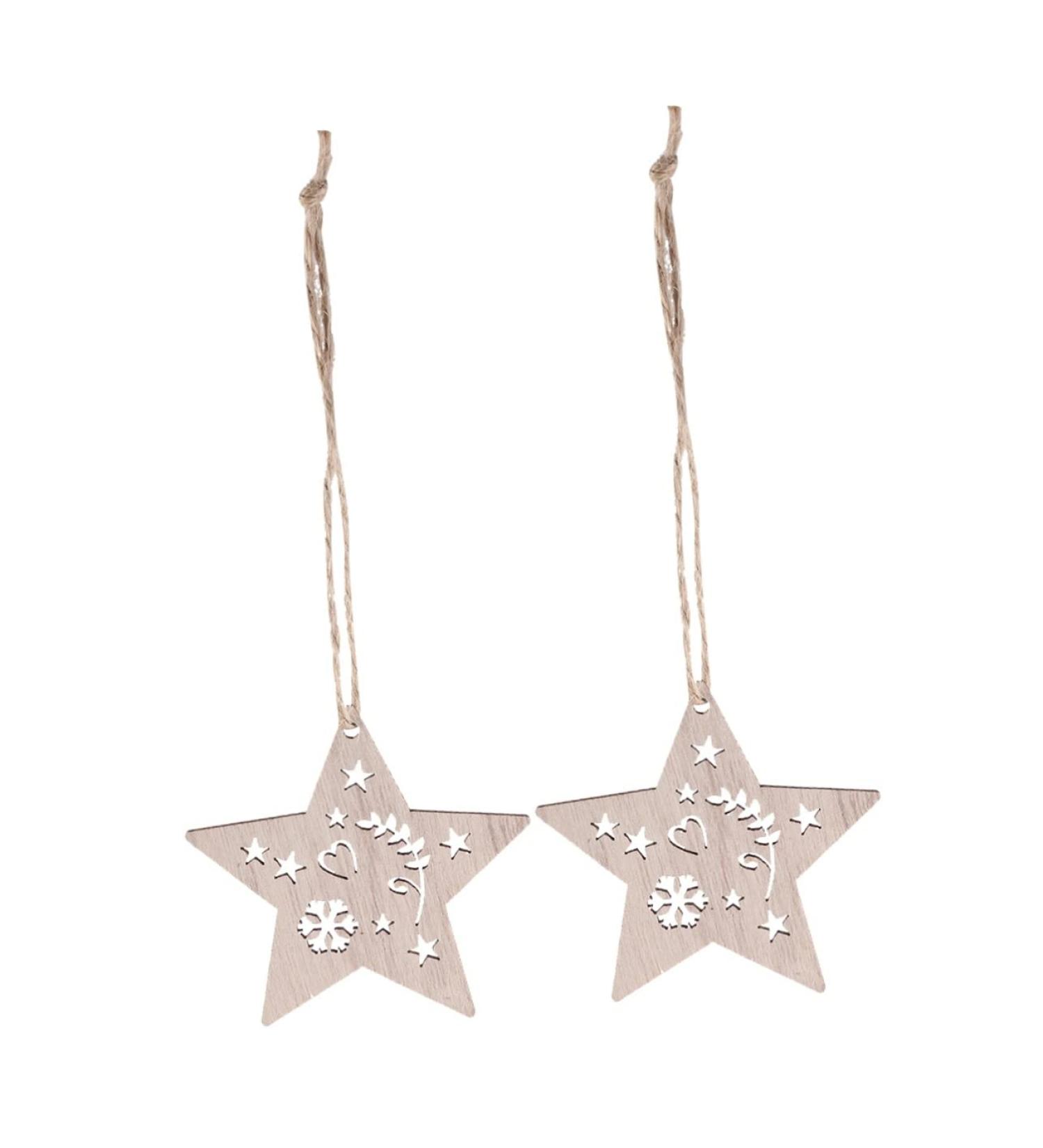 Zerodeko 10 Pcs Wood Crafts Wood Disc Ornaments Christmas Hanging Plaque Car Decorations Embellishments Christmas Decorations Natural Wood Slices Platinum Bamboo Christmas Tree - Buy Online on GoSupps.com