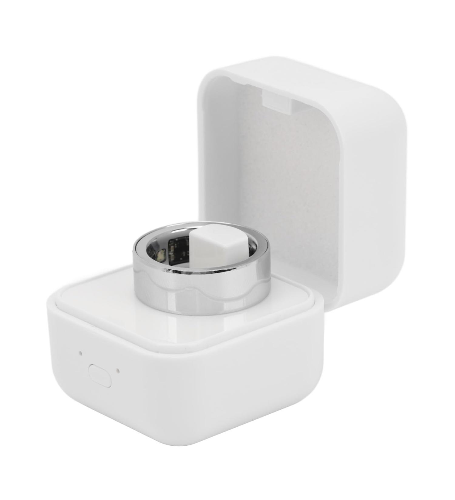 Smart Ring Health Tracker - Fitness Tracker for Men & Women | Heart Rate Sleep Monitoring Body Temperature Steps - Silver No 19 - Buy Online on GoSupps.com