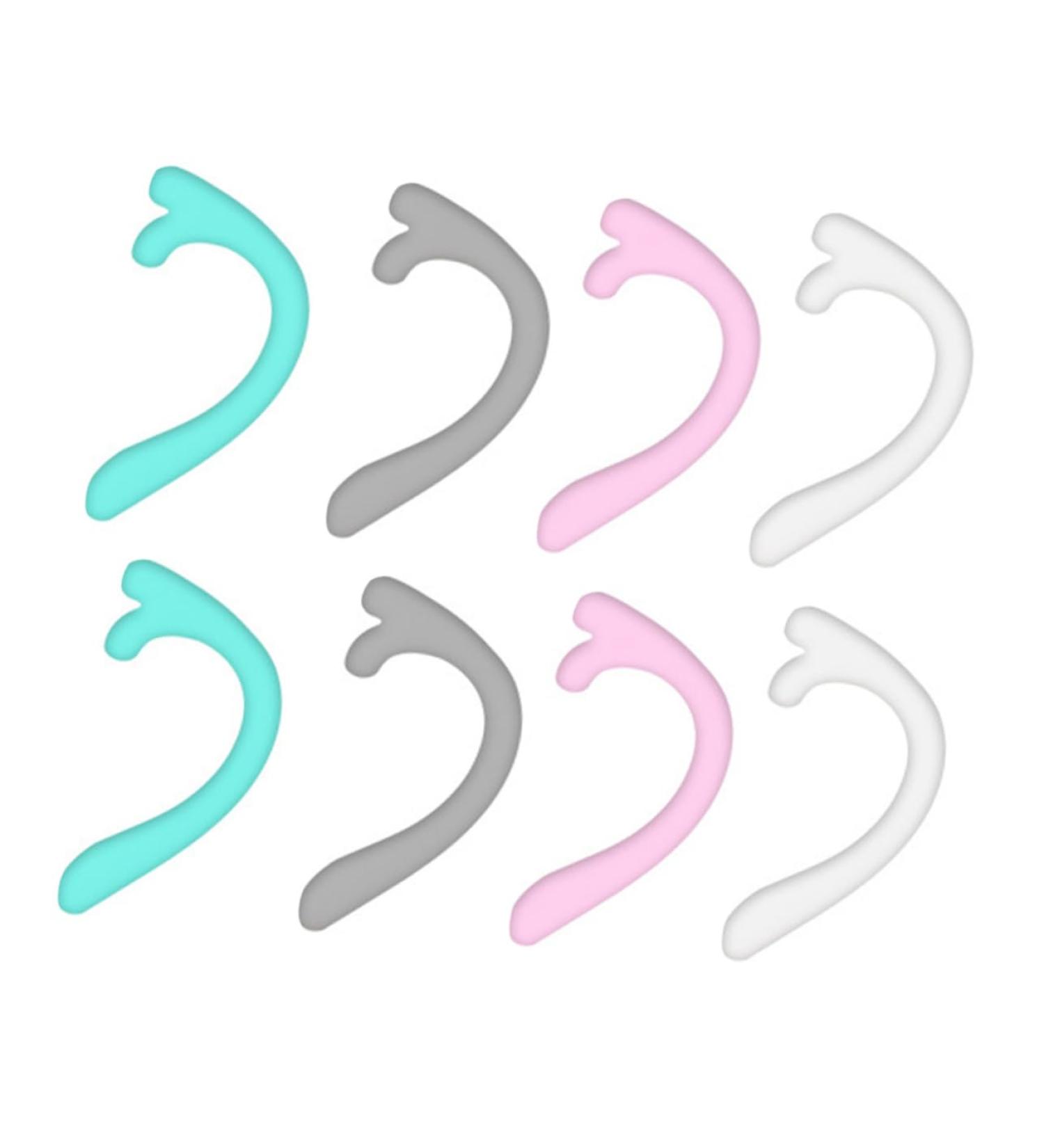 Lurrose 8 Pairs Transparent Facial Mask Ear Hooks - Adjustable Ear Hook Mask Accessories - 1 Pack Sorted Colors - Buy Online on GoSupps.com