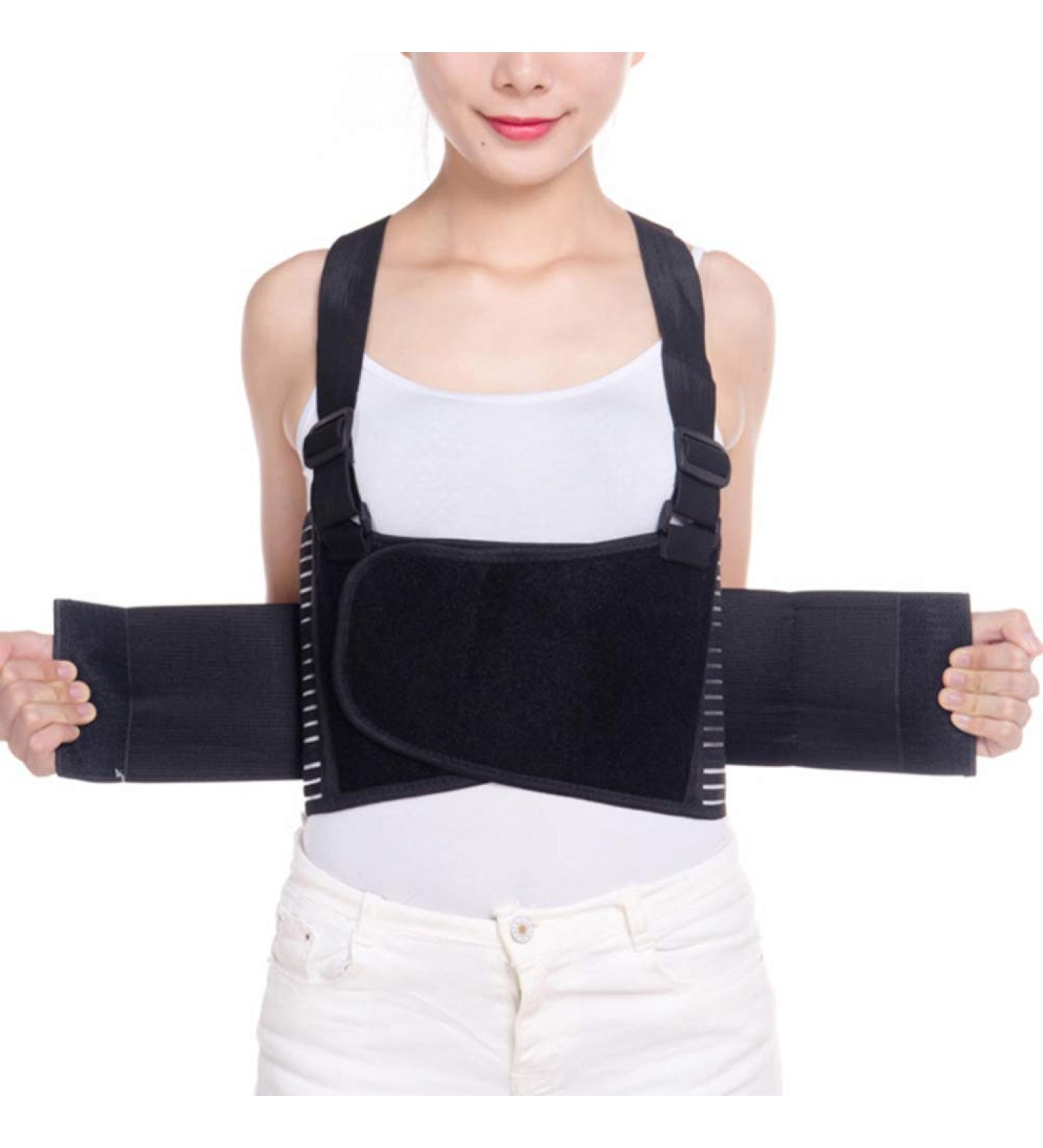 Milisten Rib Support Brace | Breathable Elastic Chest Wrap Belt | Size XXL Abdominal Binder Wrap for Ribs Protection - Buy Online on GoSupps.com