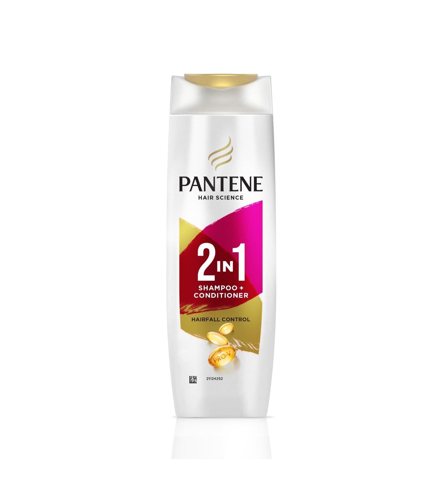 Pantene 2 in 1 Anti Hair Fall Shampoo + Conditioner 180ml - Nourish & Strengthen | International Shipping Available - Buy Online on GoSupps.com