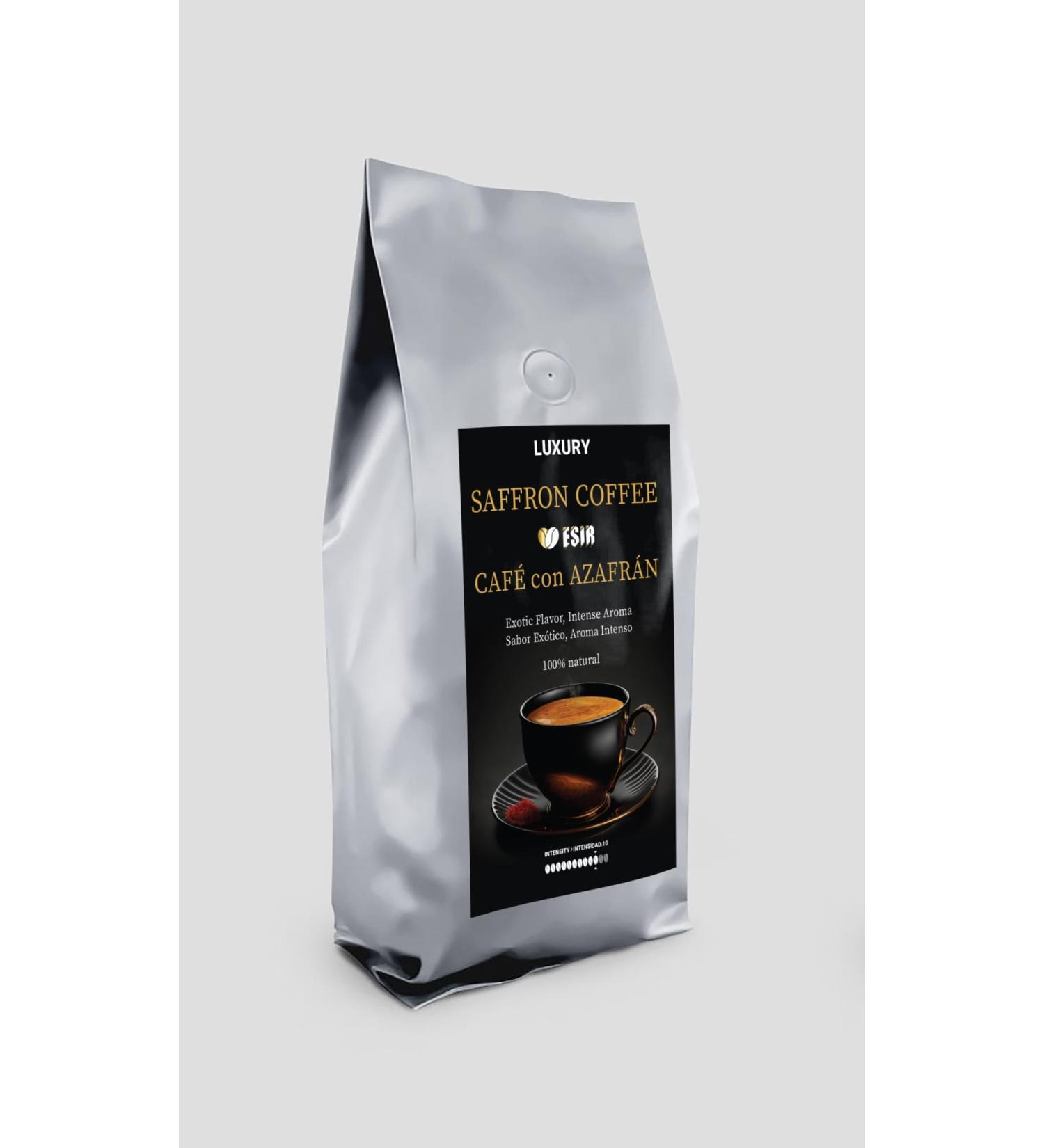 Esir. Caf torr fi moulu au safran - Sachet 200 g M lange Gourmet de caf et de safran de haute qualit 100% Naturel (Pack of 3 Safran) Safran 1 unit (Lot de 1) - Buy Online on GoSupps.com