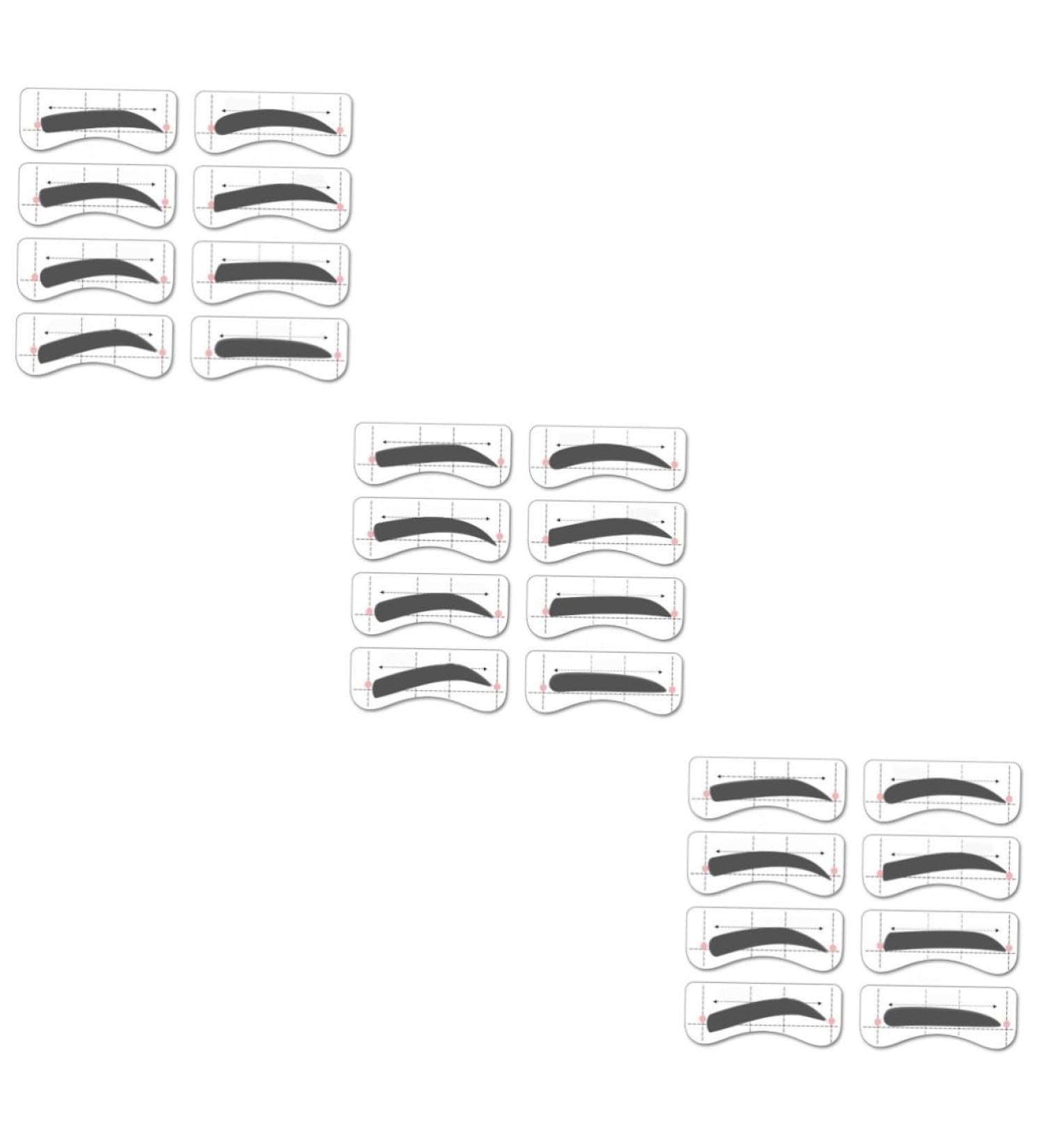 NOLITOY 96 Pairs 8 Eyeshadow Eye Shadows Molds Kits Eyebrow Card Template Eyebrow Powder Eyebrow Trimming mediumx3pcs As Shownx3pcs - Buy Online on GoSupps.com