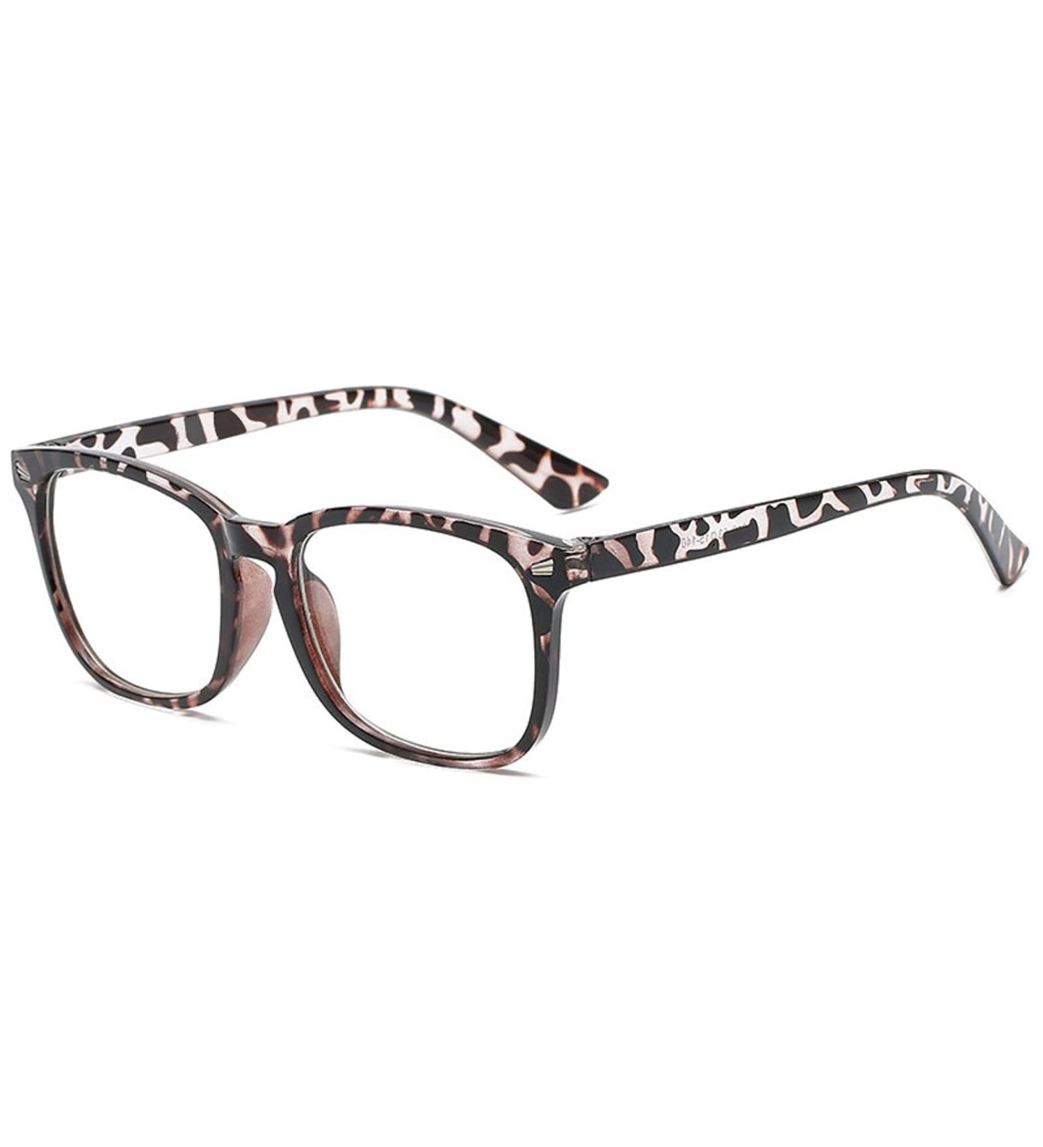 Jingshubo Anti-Blue Light Reading Glasses | 2.5x Diopter Leopard Computer & Gaming Glasses for Men & Women - Buy Online on GoSupps.com