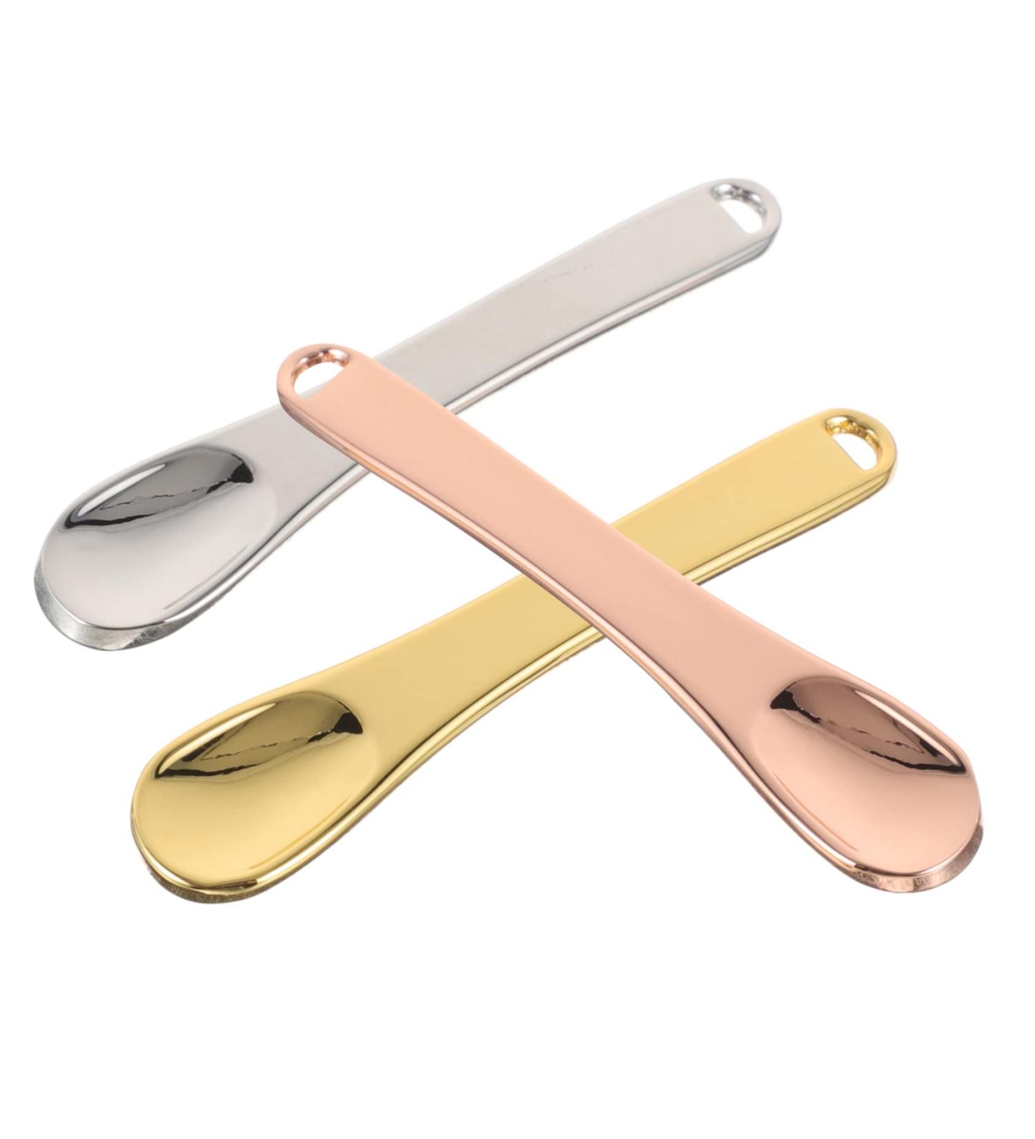 Anneome 3 Mini Makeup Spatula Cosmetic Spoons for Cream Application Applying Creams Masks Lotion Reusable Beauty Accessories - Buy Online on GoSupps.com