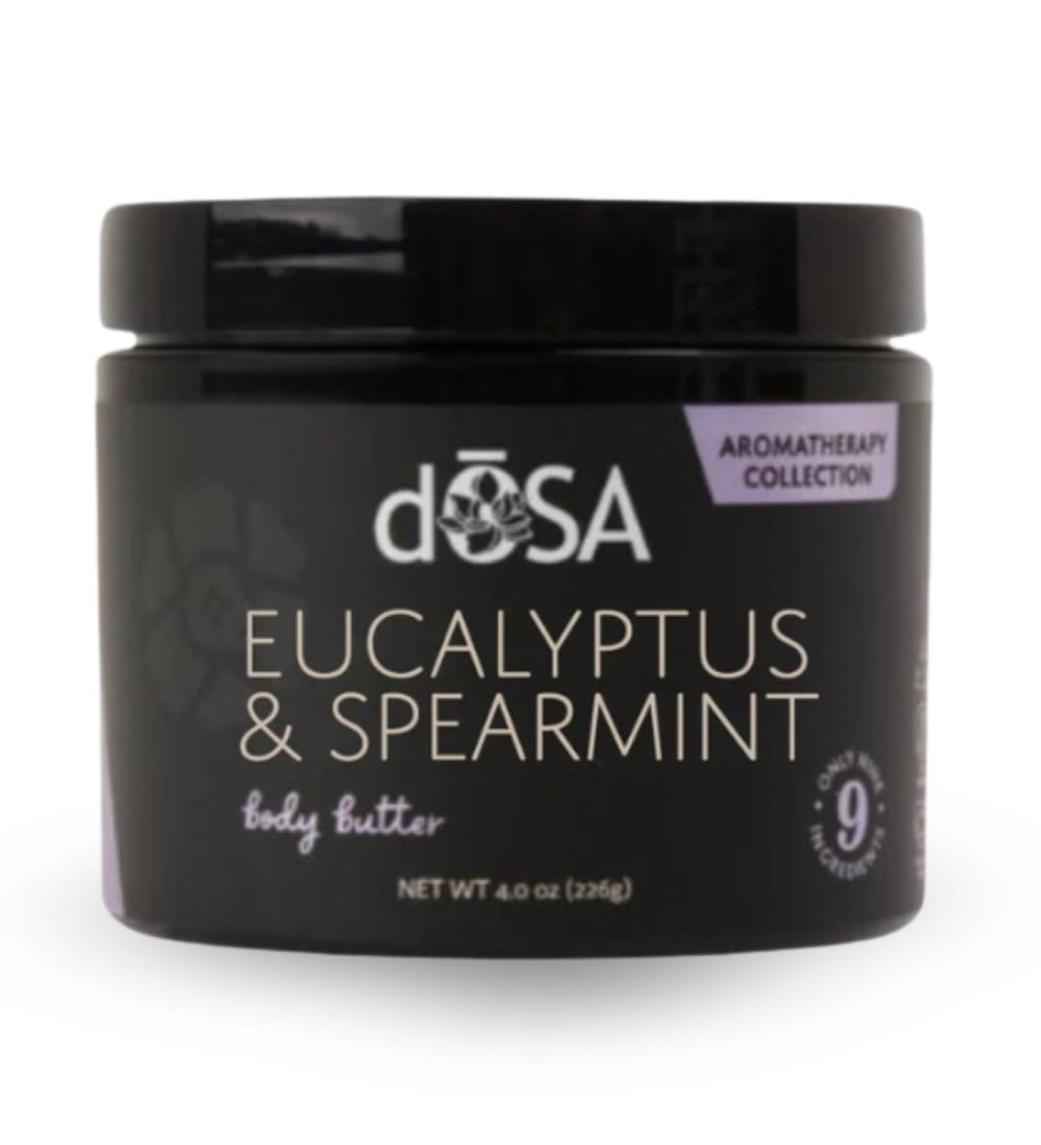 d SA Eucalyptus & Spearmint Body Butter Natural Moisturizer with Shea Butter Eucalyptus Extract & Spearmint Hydrating & Nourishing for Dry Skin Waterless Eco-Friendly 8 oz - Buy Online on GoSupps.com