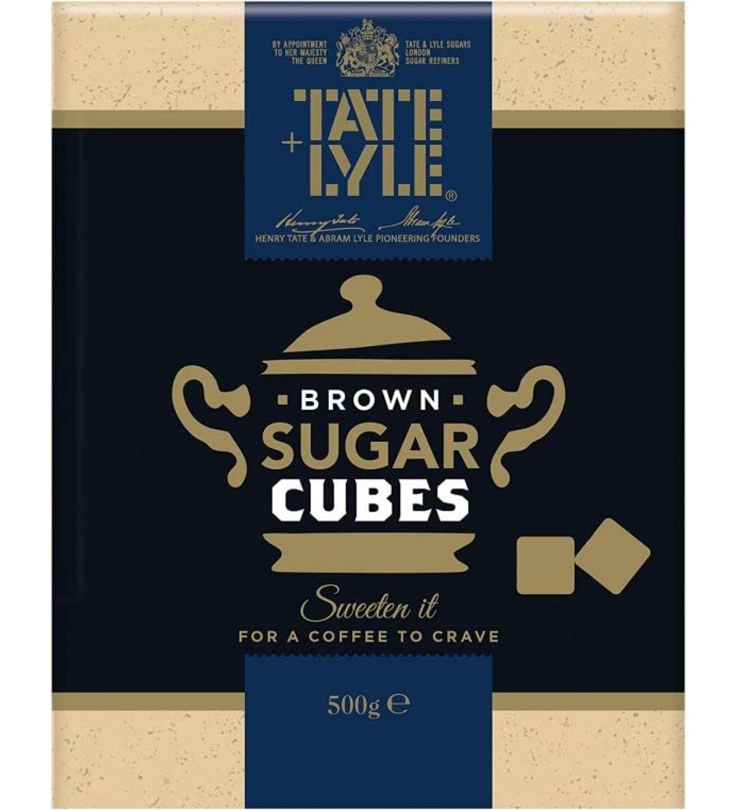 Tate & Lyle Fairtrade Demerara Cube Sugar 500g - Premium Quality Sweetener - Buy Online on GoSupps.com