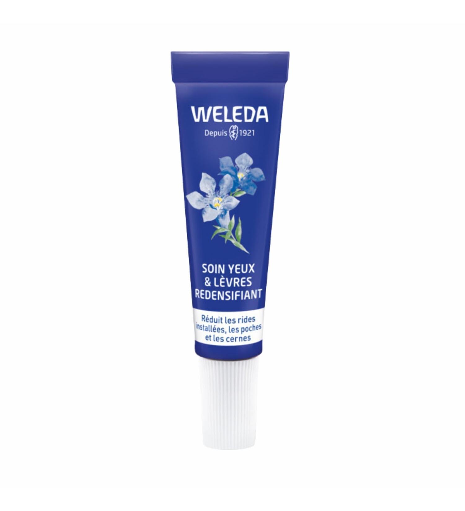 WELEDA - Redensifying Eye & Lip Care BLUE GENTIAN AND EDELWEISS - Redensifying anti-aging care from 50 years old - Mature skin - NATRUE* - Vegan*** - 10 ml - Buy Online on GoSupps.com