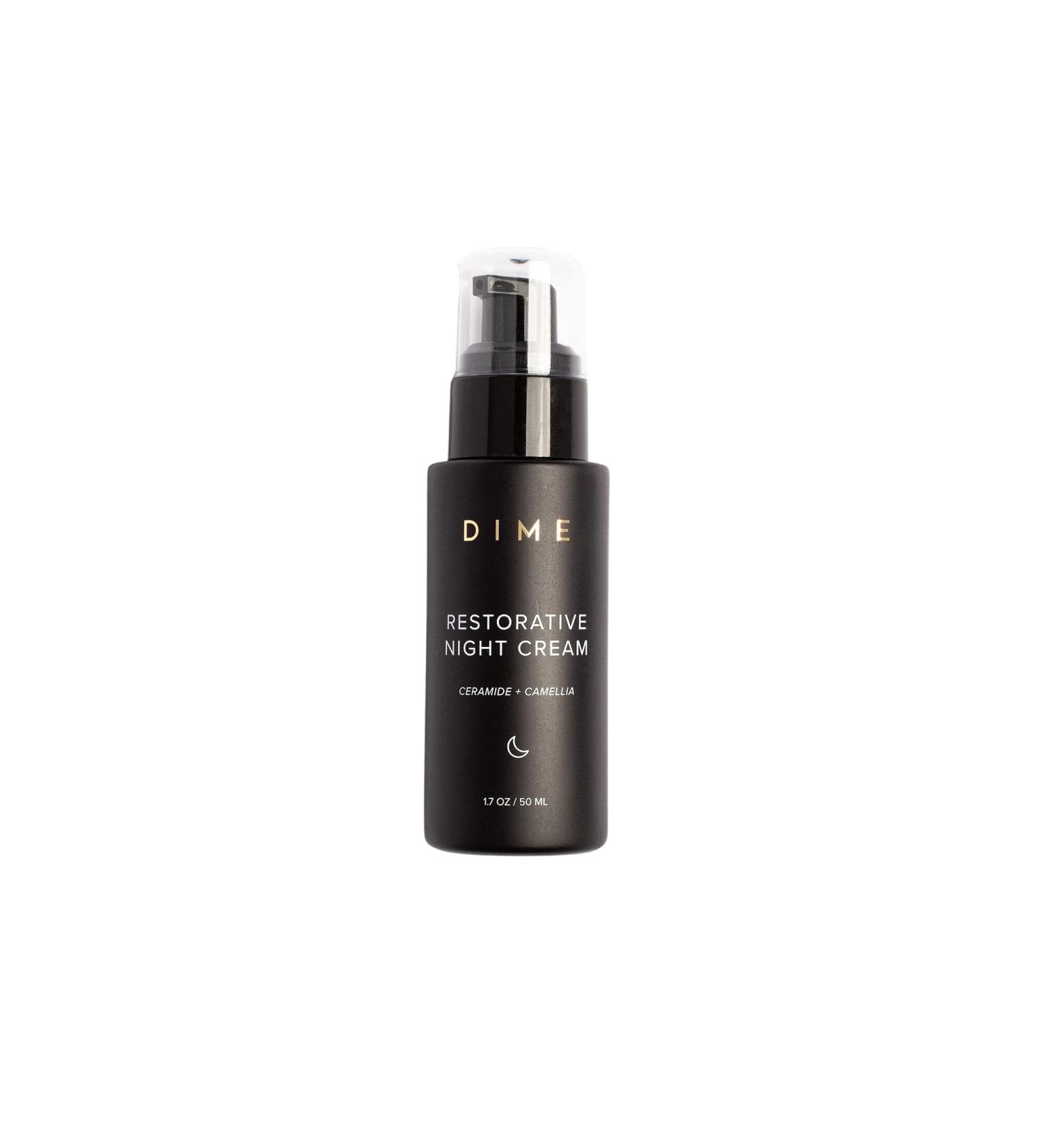 DIME Beauty Restorative Night Cream Moisturizer with Ceramides & Oligopeptide-1 for Dry Skin Repair - Buy Online on GoSupps.com