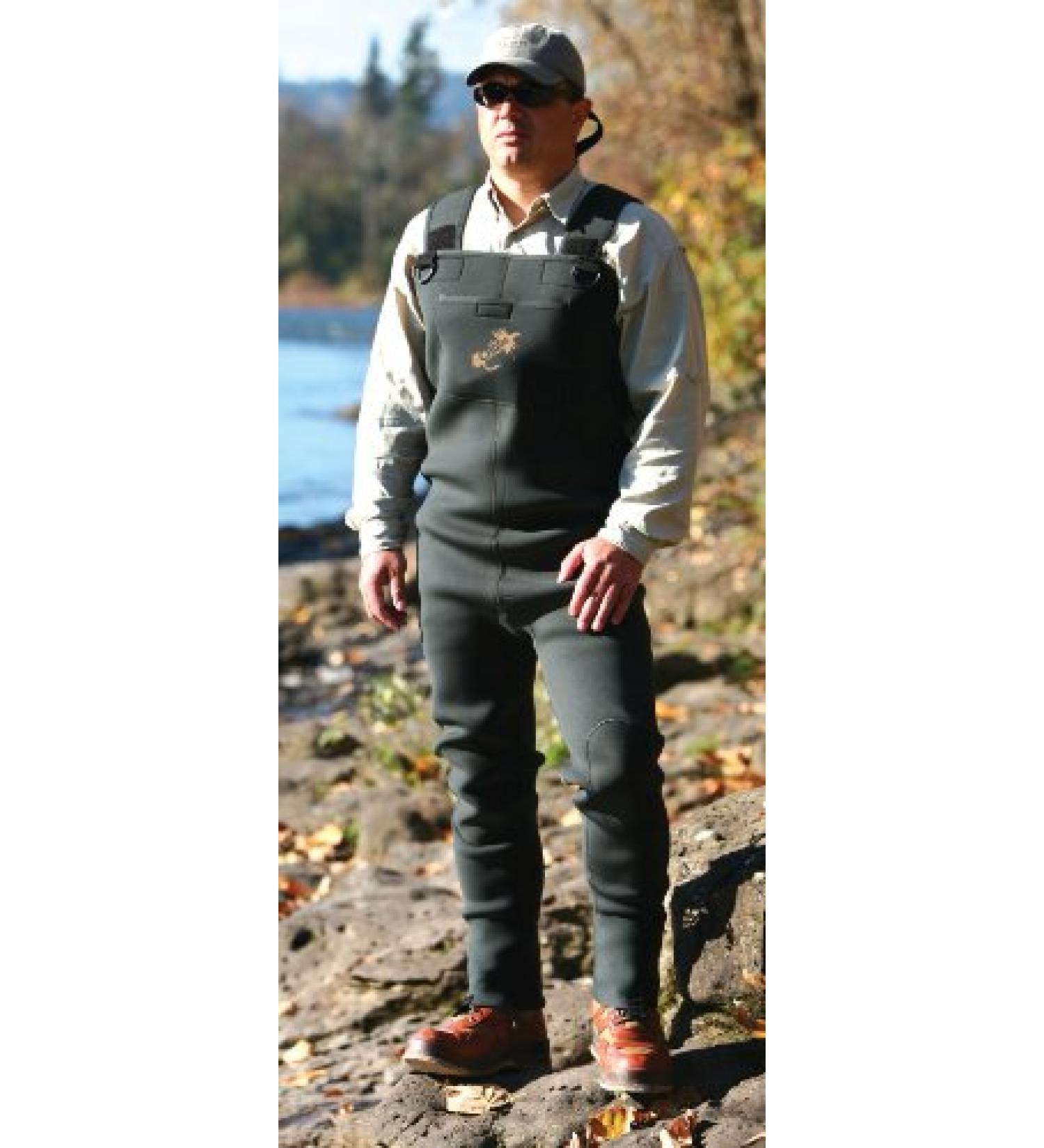 Caddis Men's Green Neoprene Stocking Foot Wader Medium - Durable Waterproof Fishing Gear - Buy Online on GoSupps.com