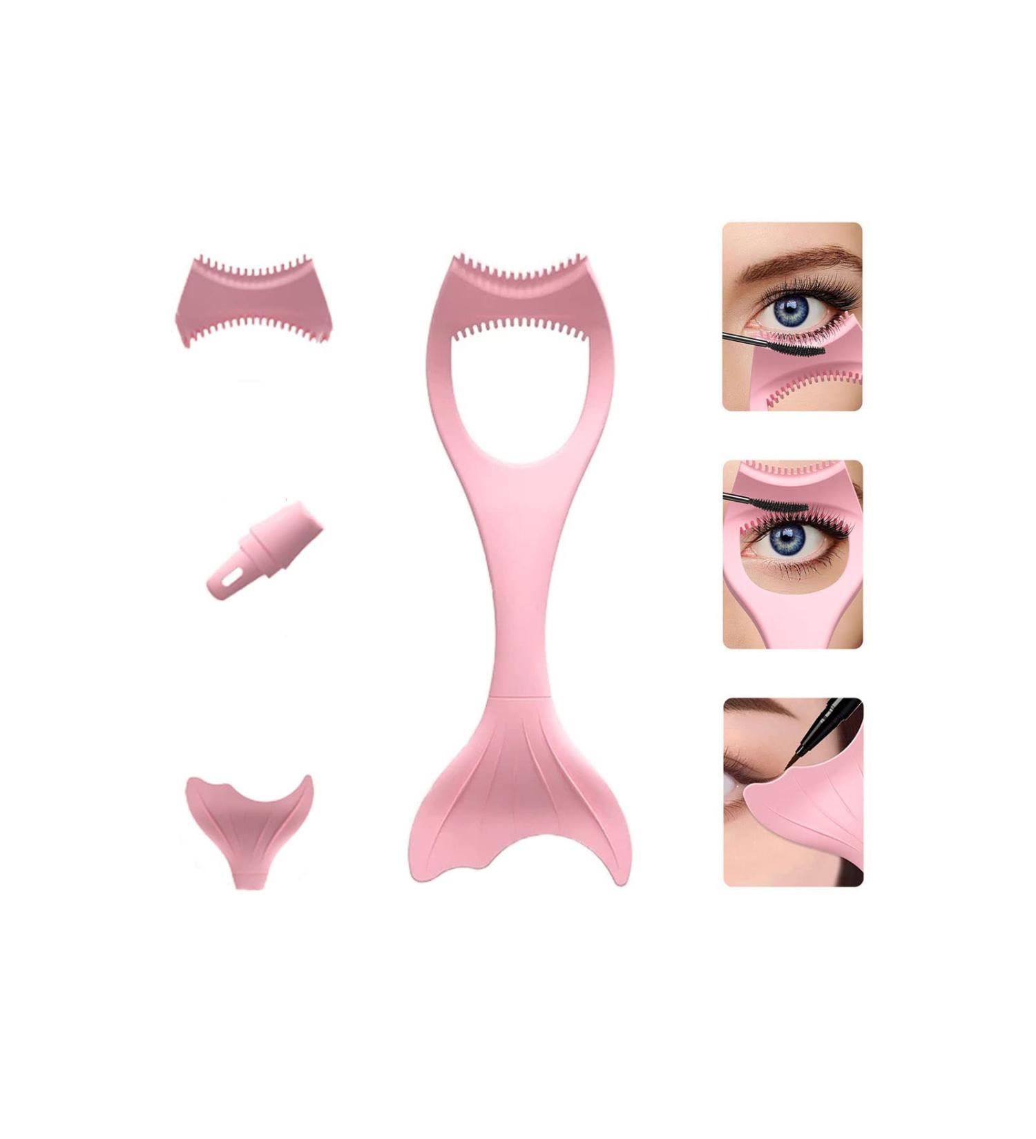 Buy Reusable Eyeliner Stencils & Mascara Shield Applicators | Mermaid Makeup Card & Eyelash Comb | International Shipping Available - Buy Online on GoSupps.com