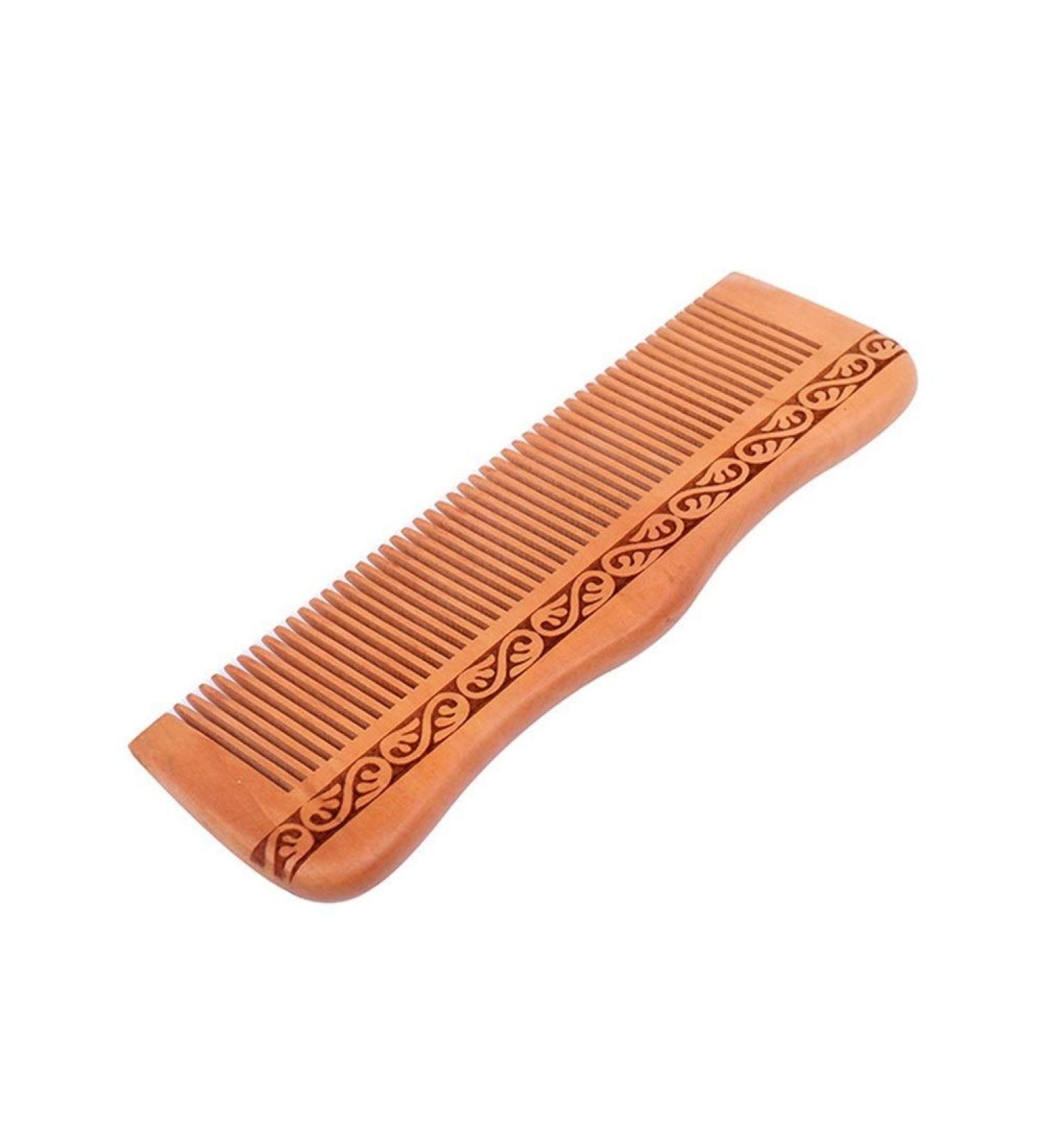 Comb Handmade Comb Wood Hair Comb Natural Comb Flower Fine Tooth Hair wooden comb (Color : 3) - Buy Online on GoSupps.com